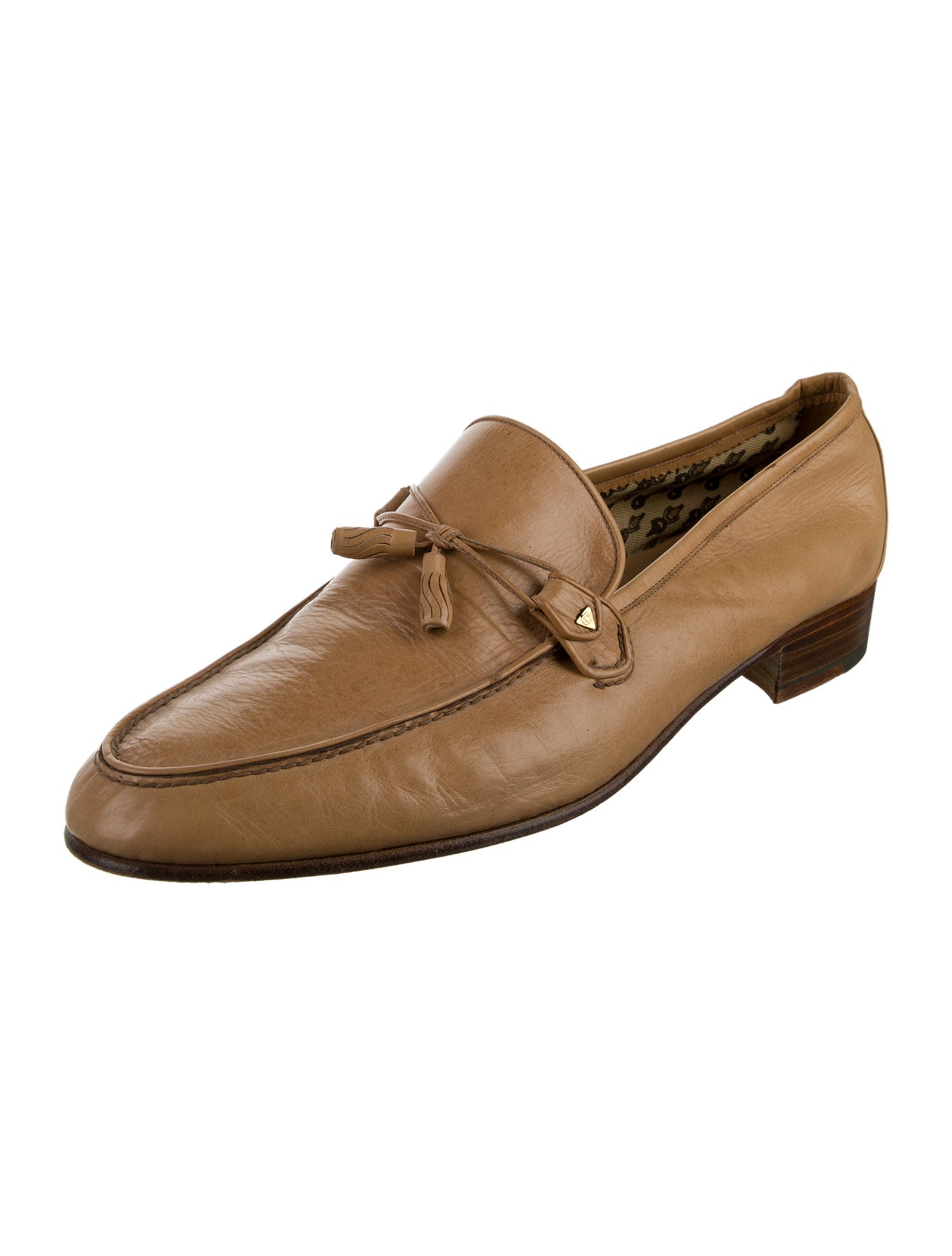 Gucci Vintage Leather Dress Loafers