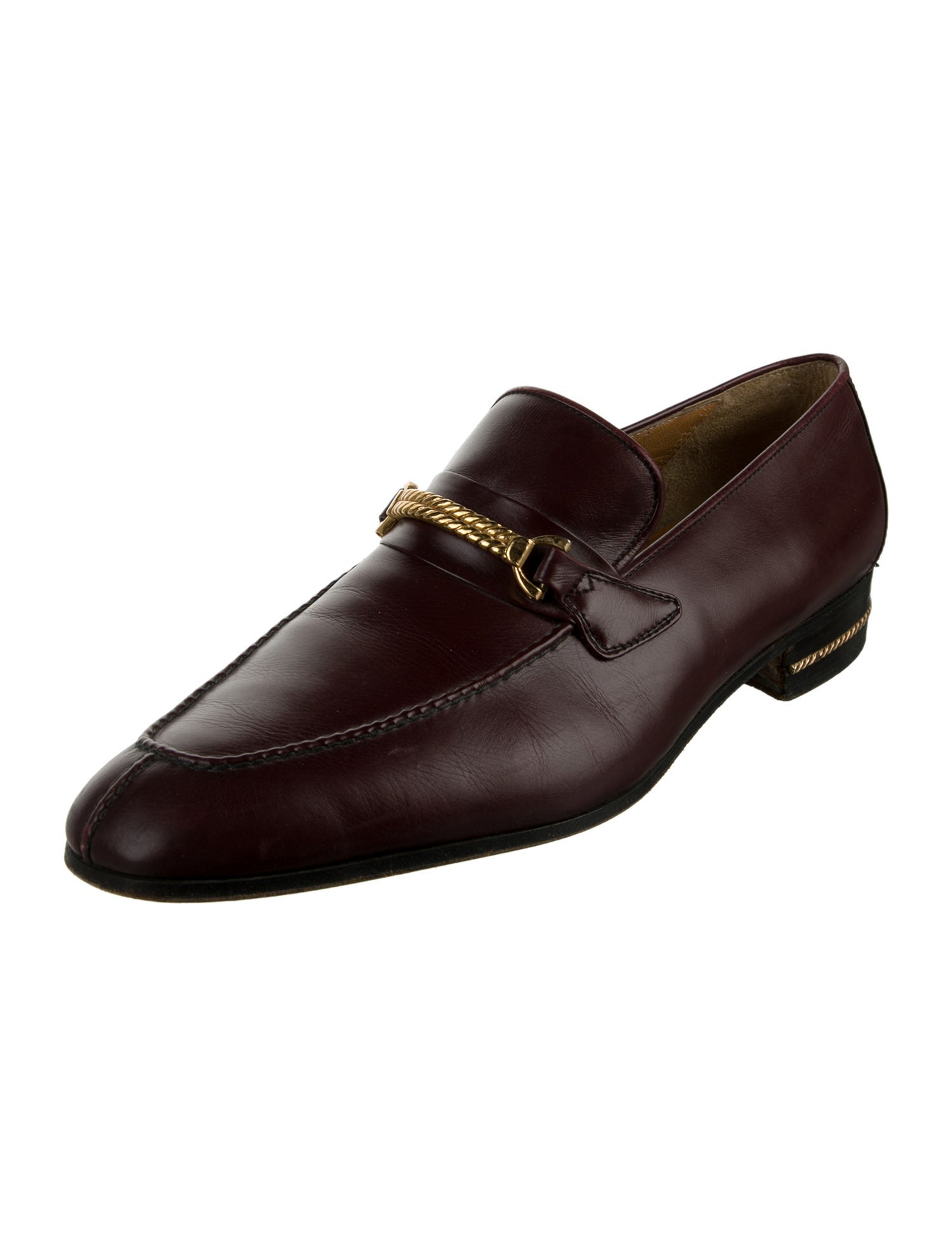 Gucci Vintage Leather Dress Loafers