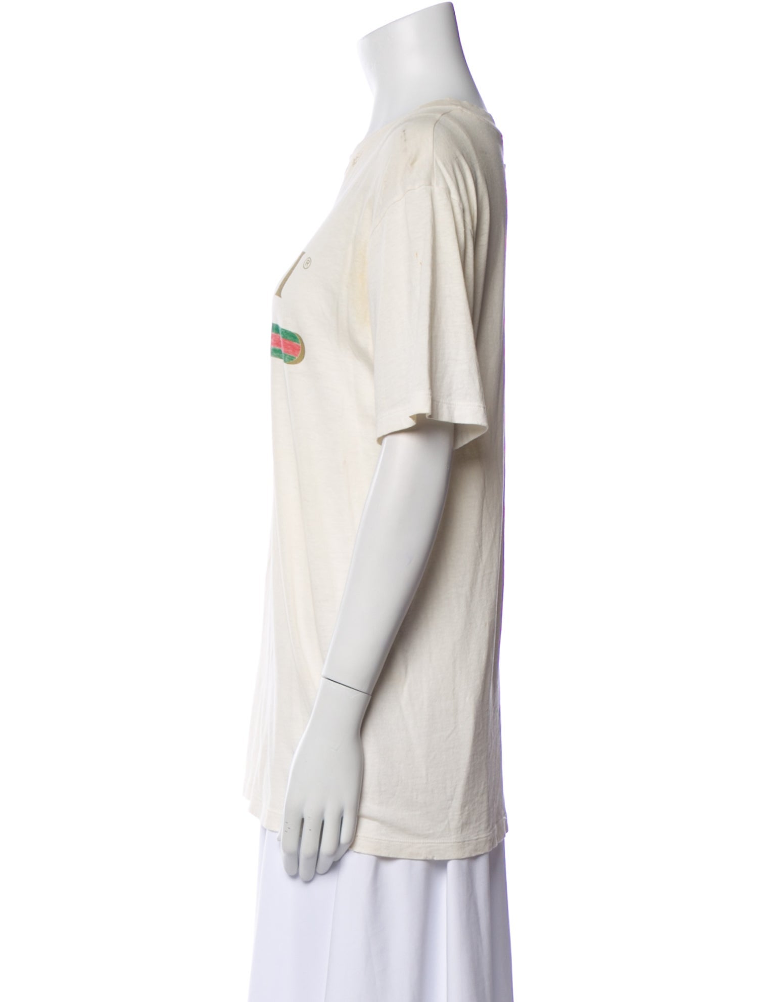 Gucci Graphic Print Crew Neck T-Shirt