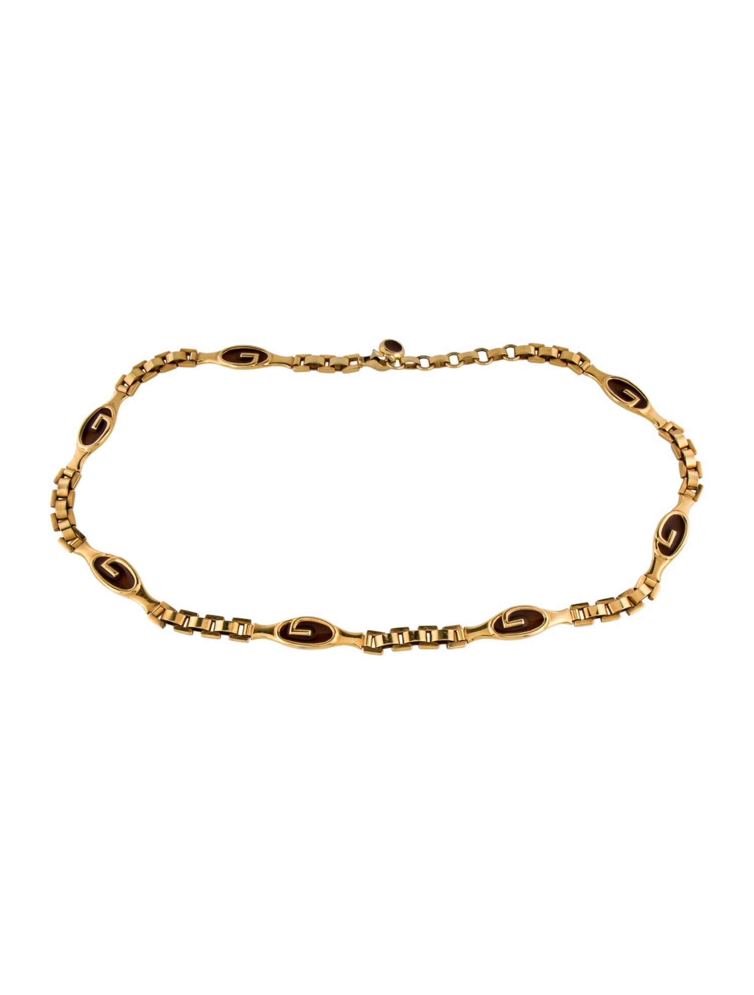 Gucci Vintage GG Logo Chain-Link Belt