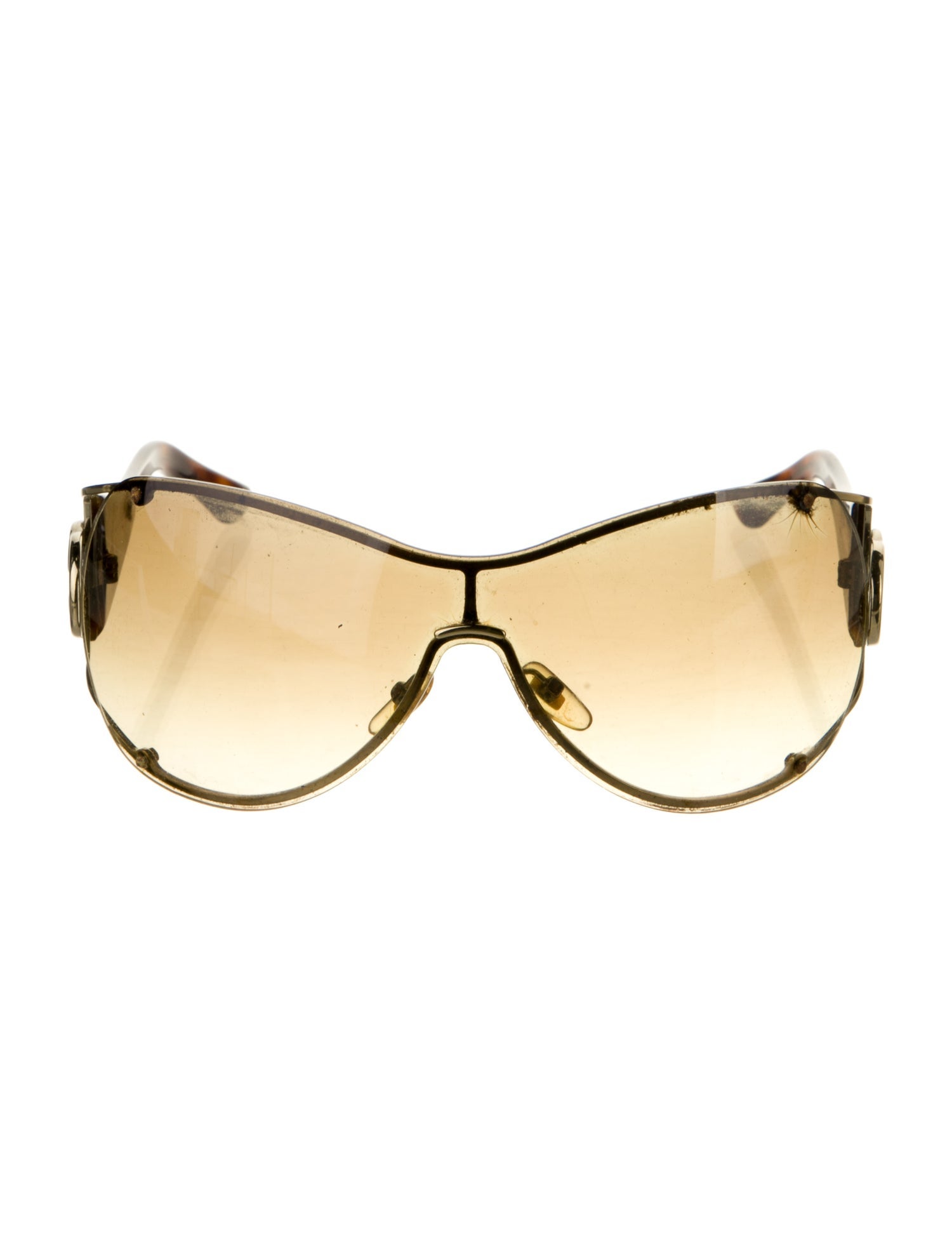 Gucci Interlocking G Logo Shield Sunglasses