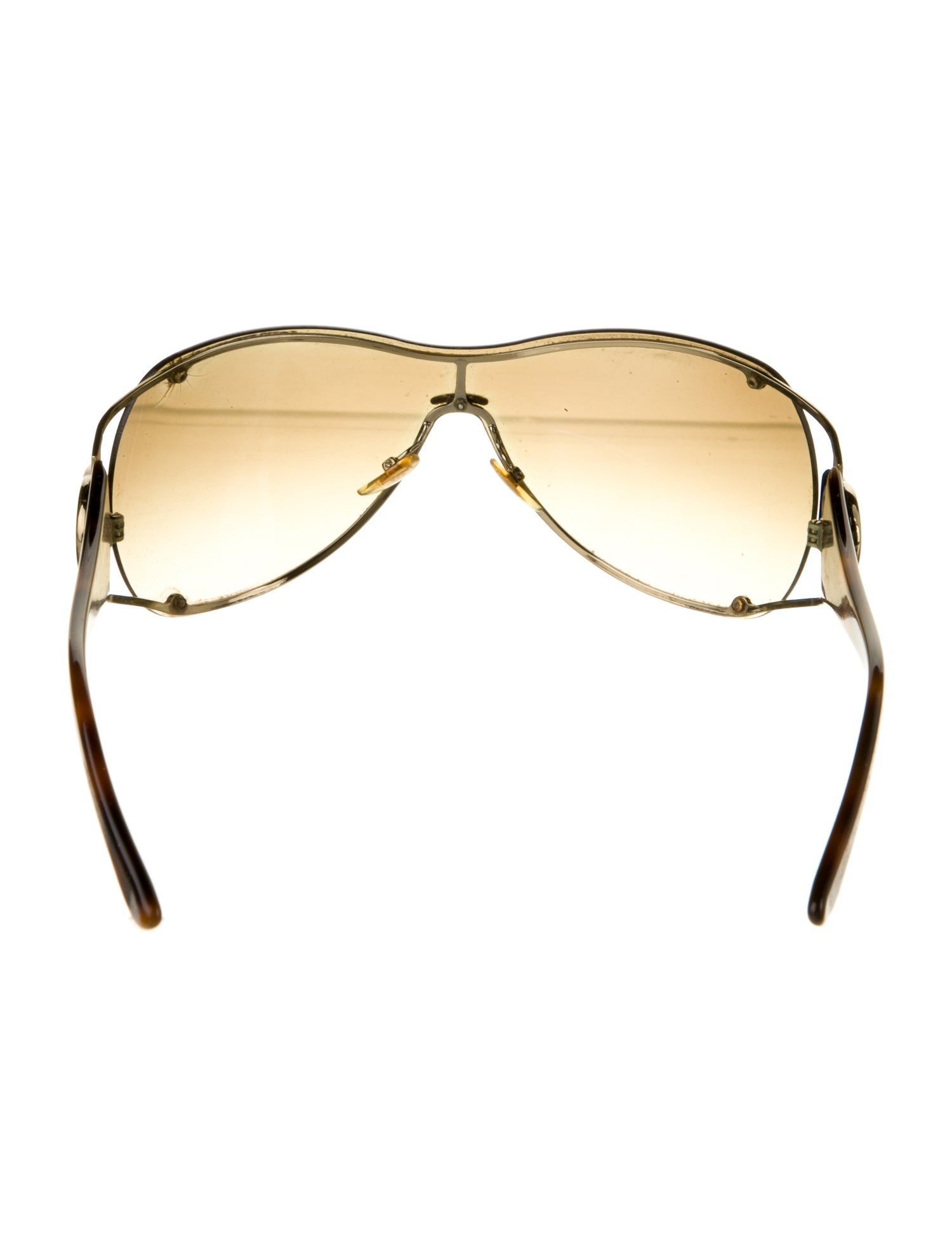 Gucci Interlocking G Logo Shield Sunglasses