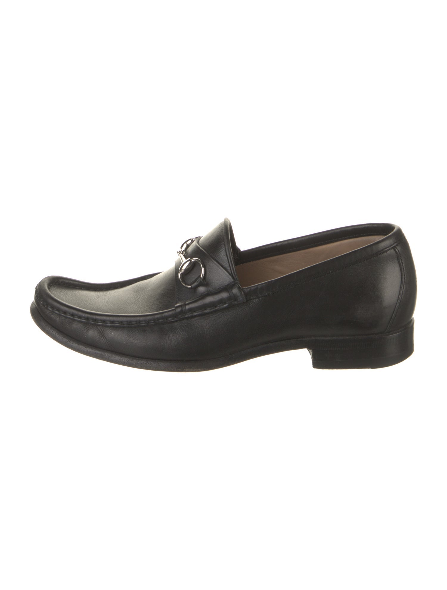 Gucci Horsebit Accent Leather Loafers