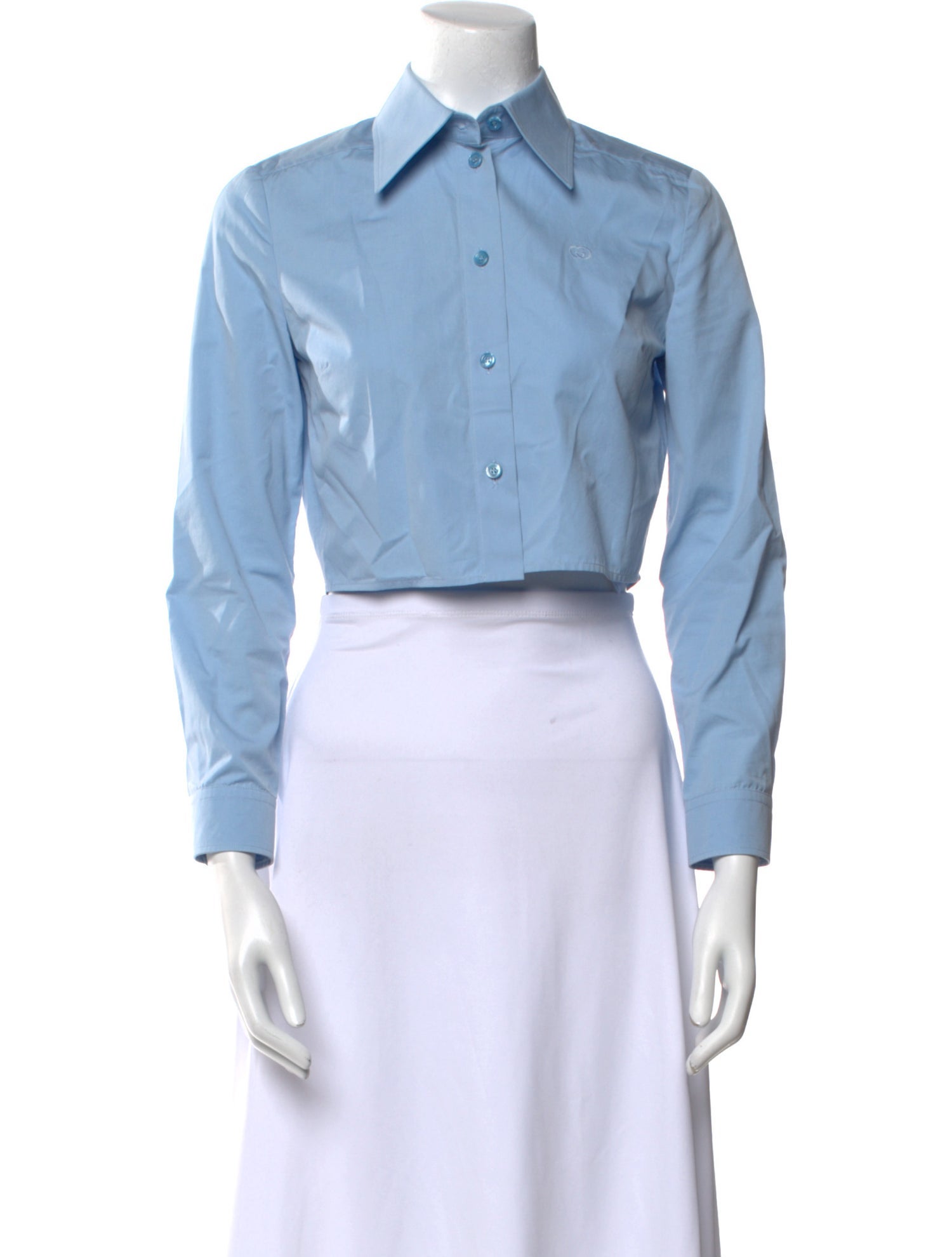 Gucci Long Sleeve Crop Top