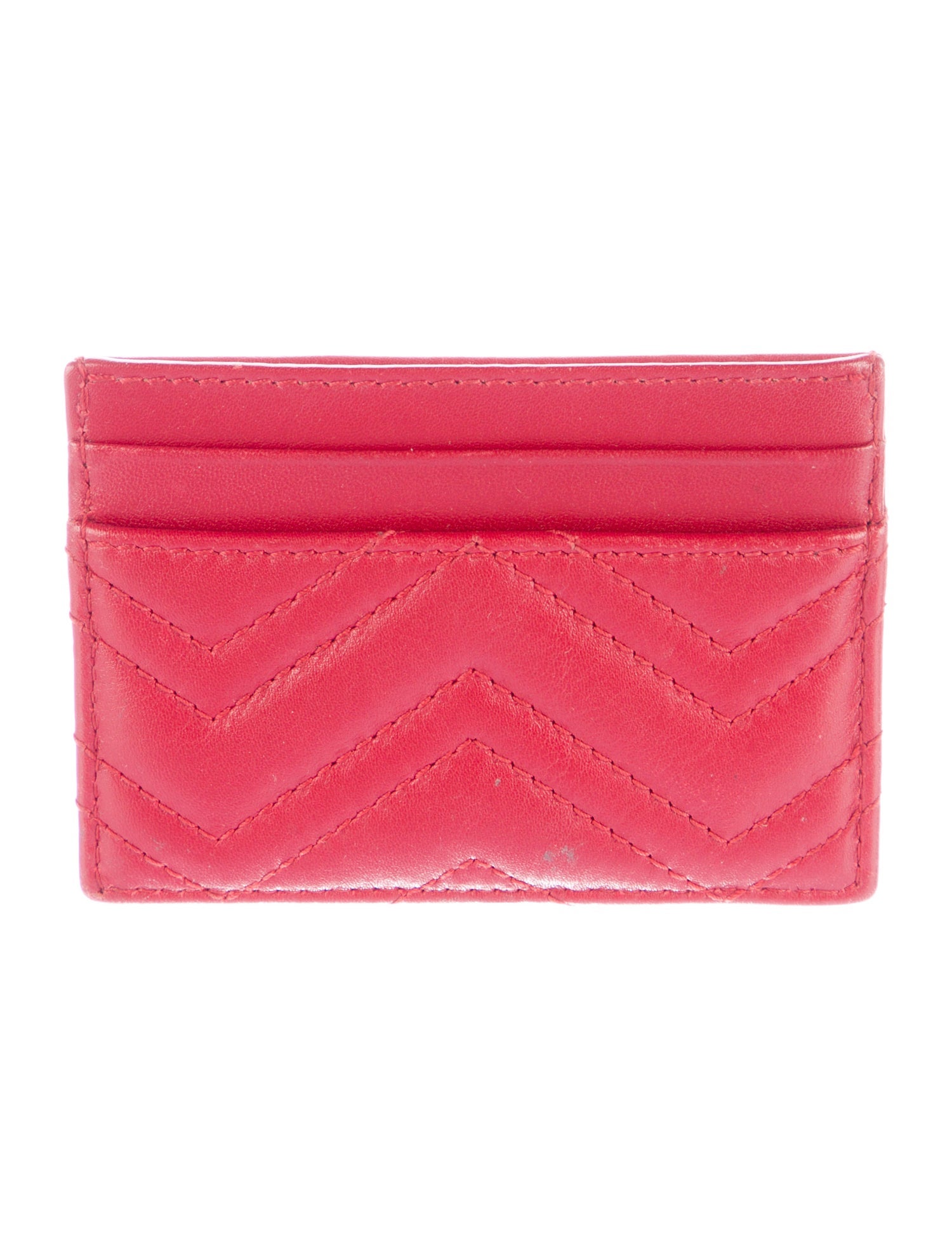 Gucci Double G Logo Leather Card Holder