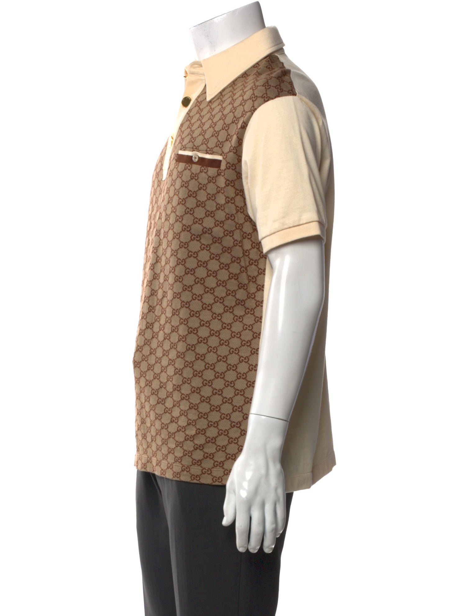 Gucci GG Logo Collar Polo Shirt