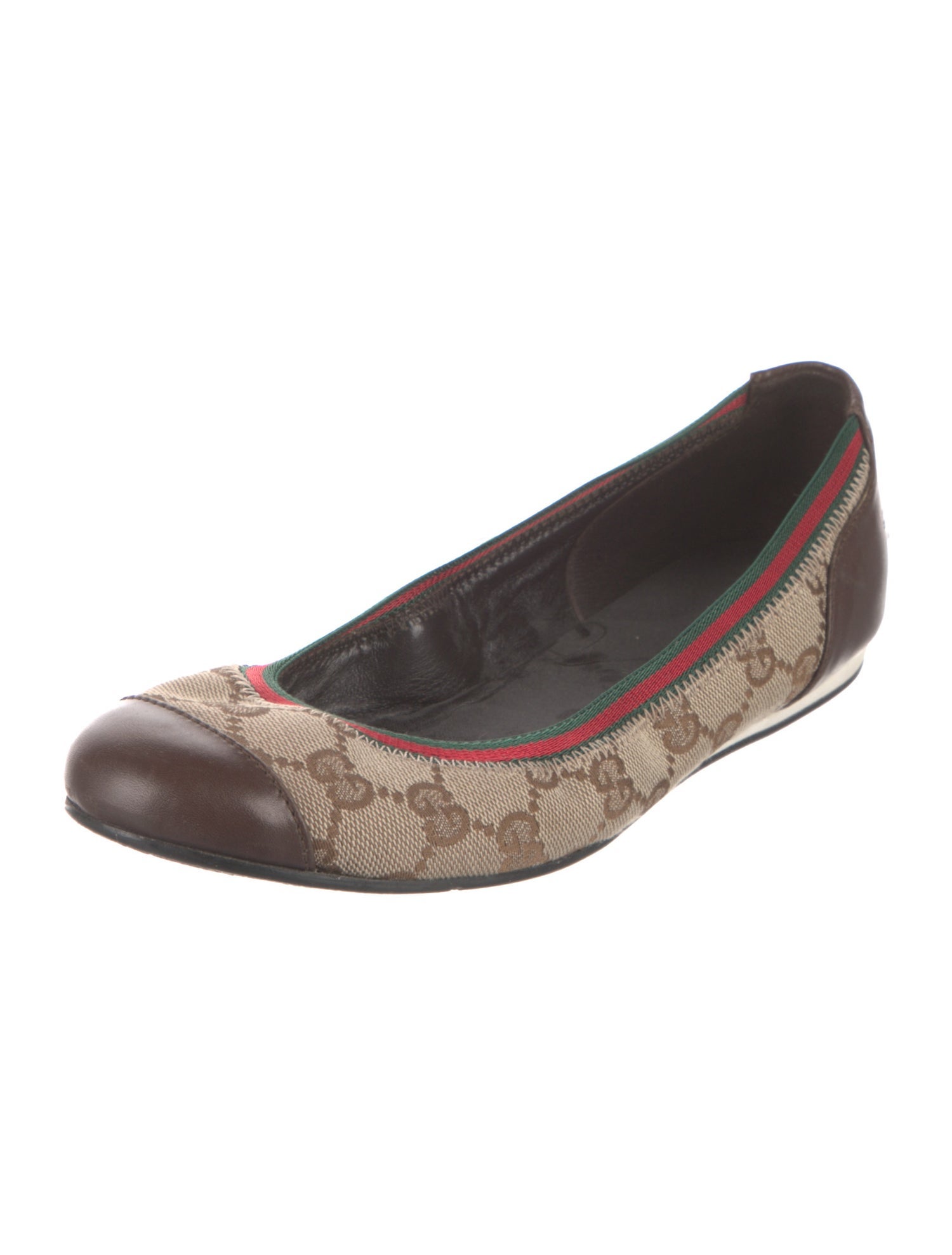 Gucci GG Canvas Canvas Ballet Flats