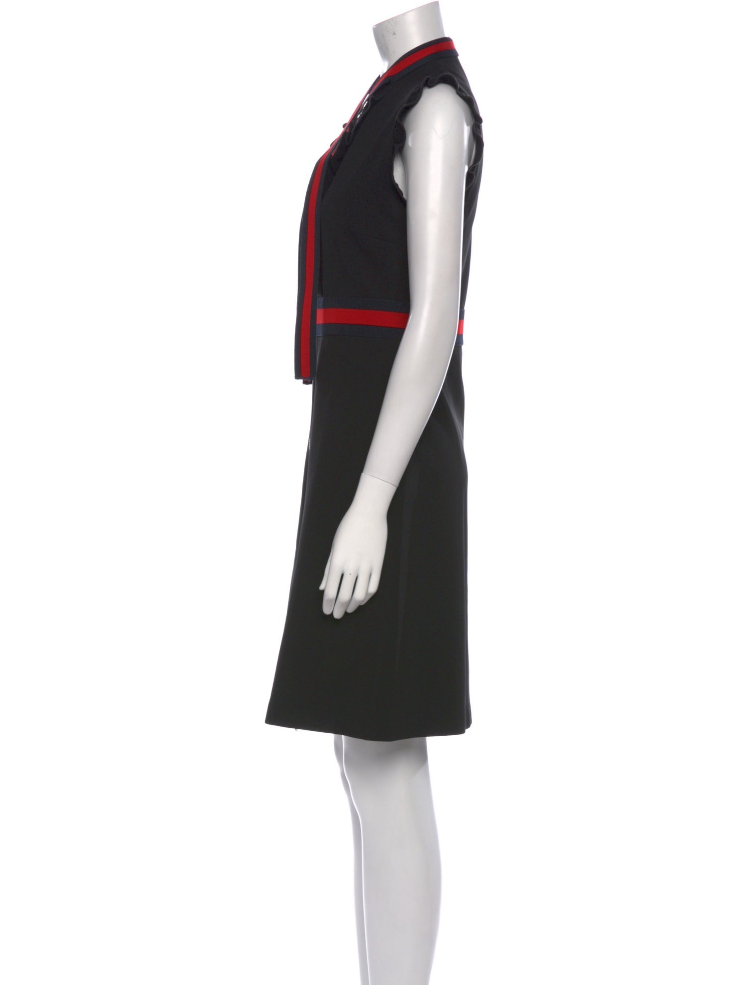 Gucci Colorblock Pattern Knee-Length Dress
