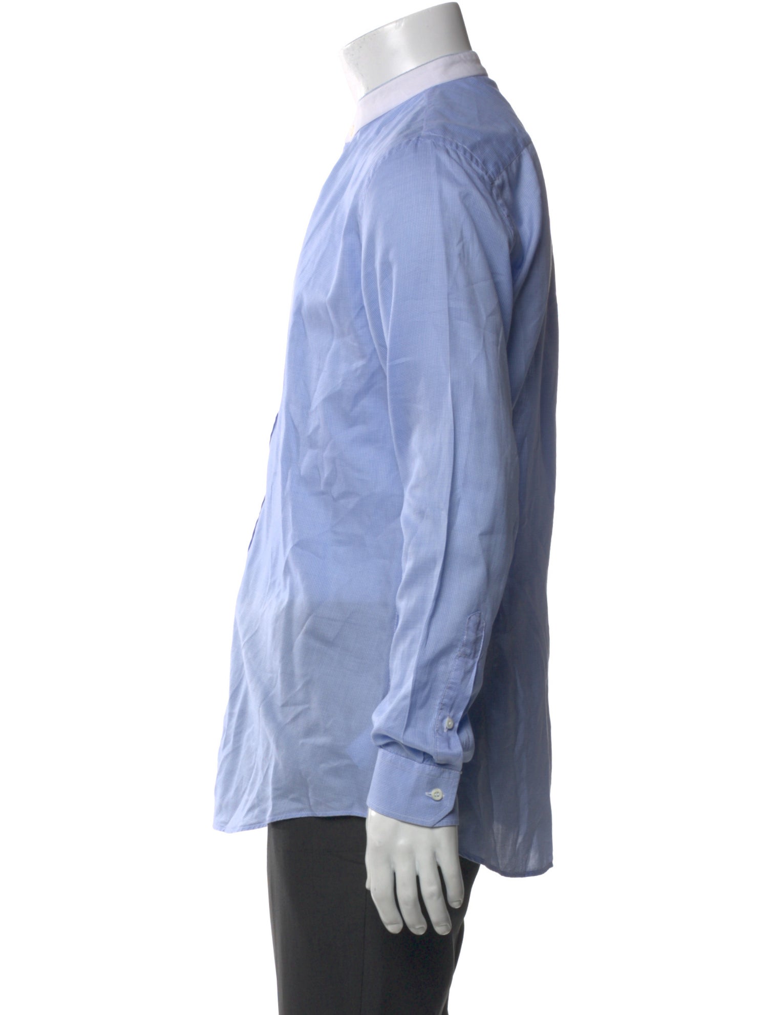 Gucci Striped Long Sleeve Tuxedo Shirt