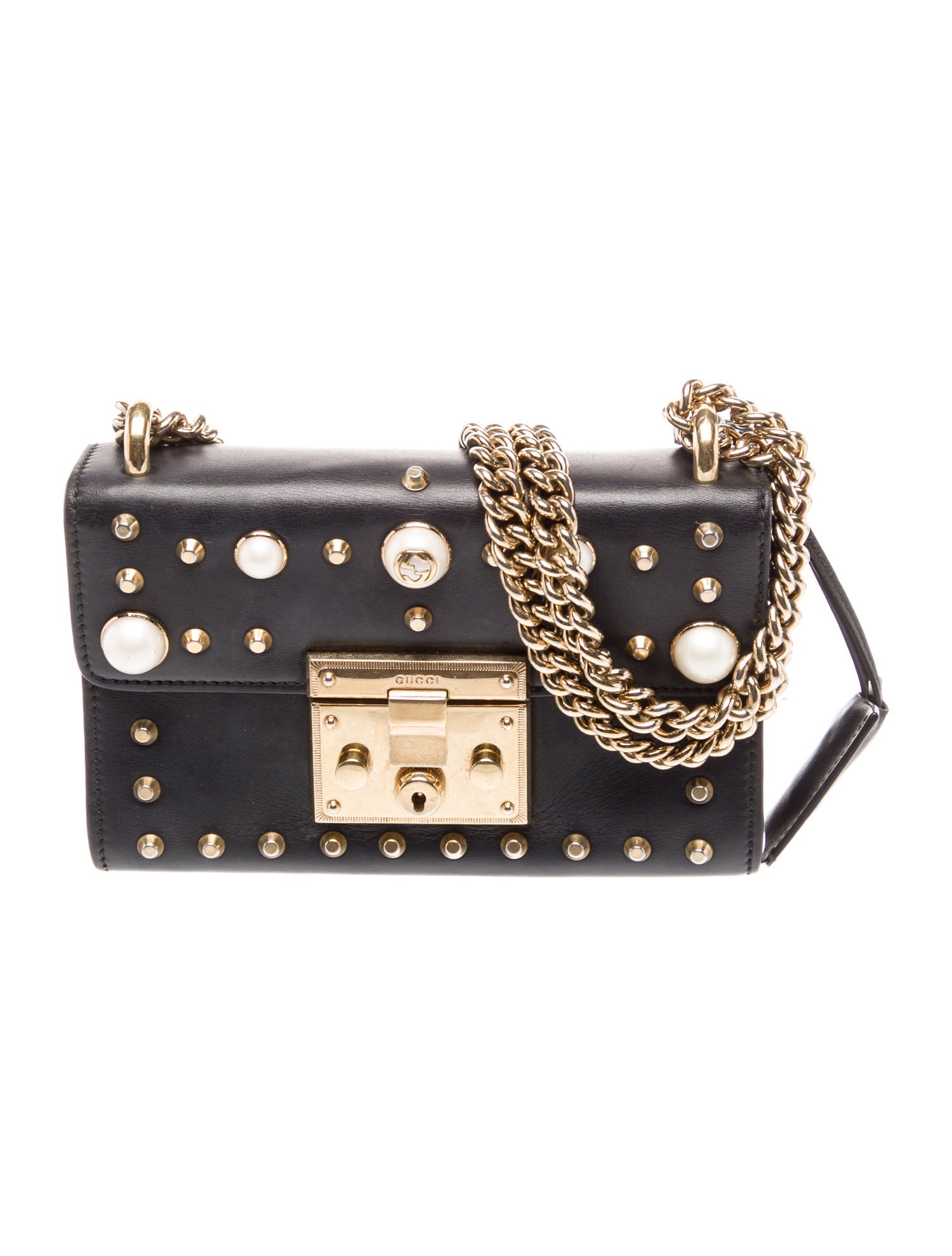 Gucci Faux Pearl Padlock Small