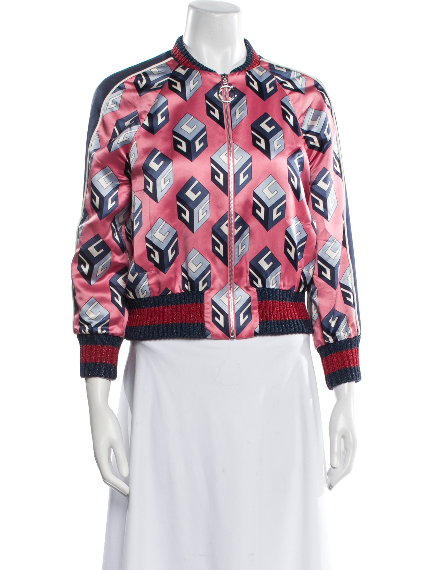 Gucci 2017 Silk Bomber Jacket