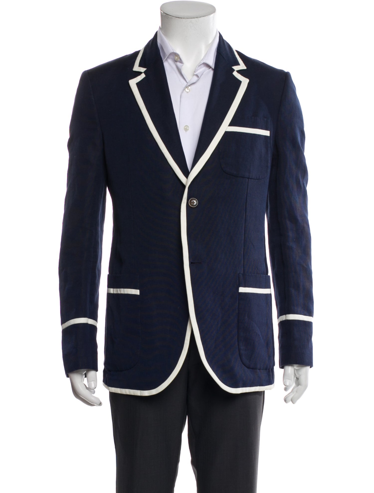 Gucci 2017 Embroidered Accent Blazer