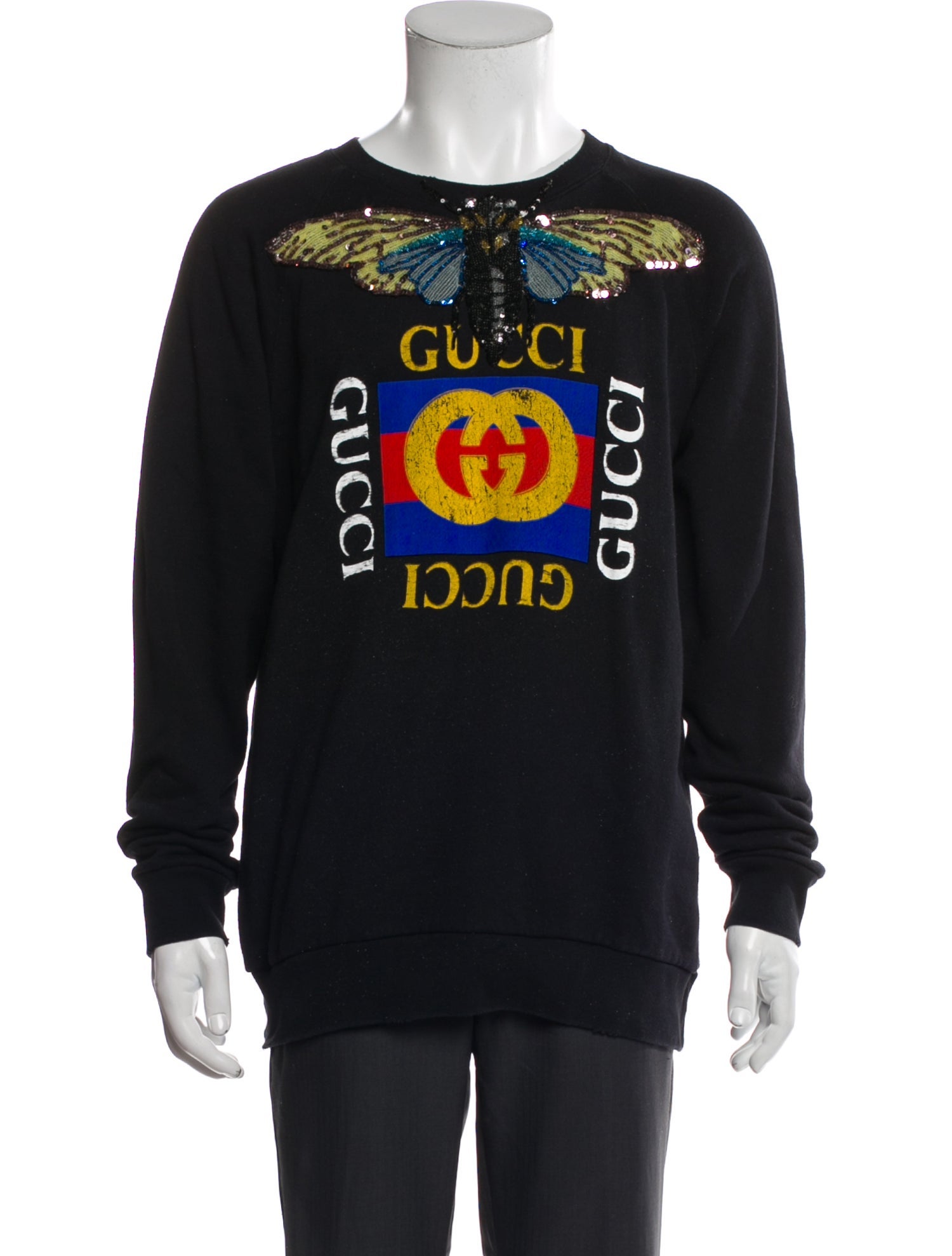 Gucci Web Accent Crew Neck Sweatshirt