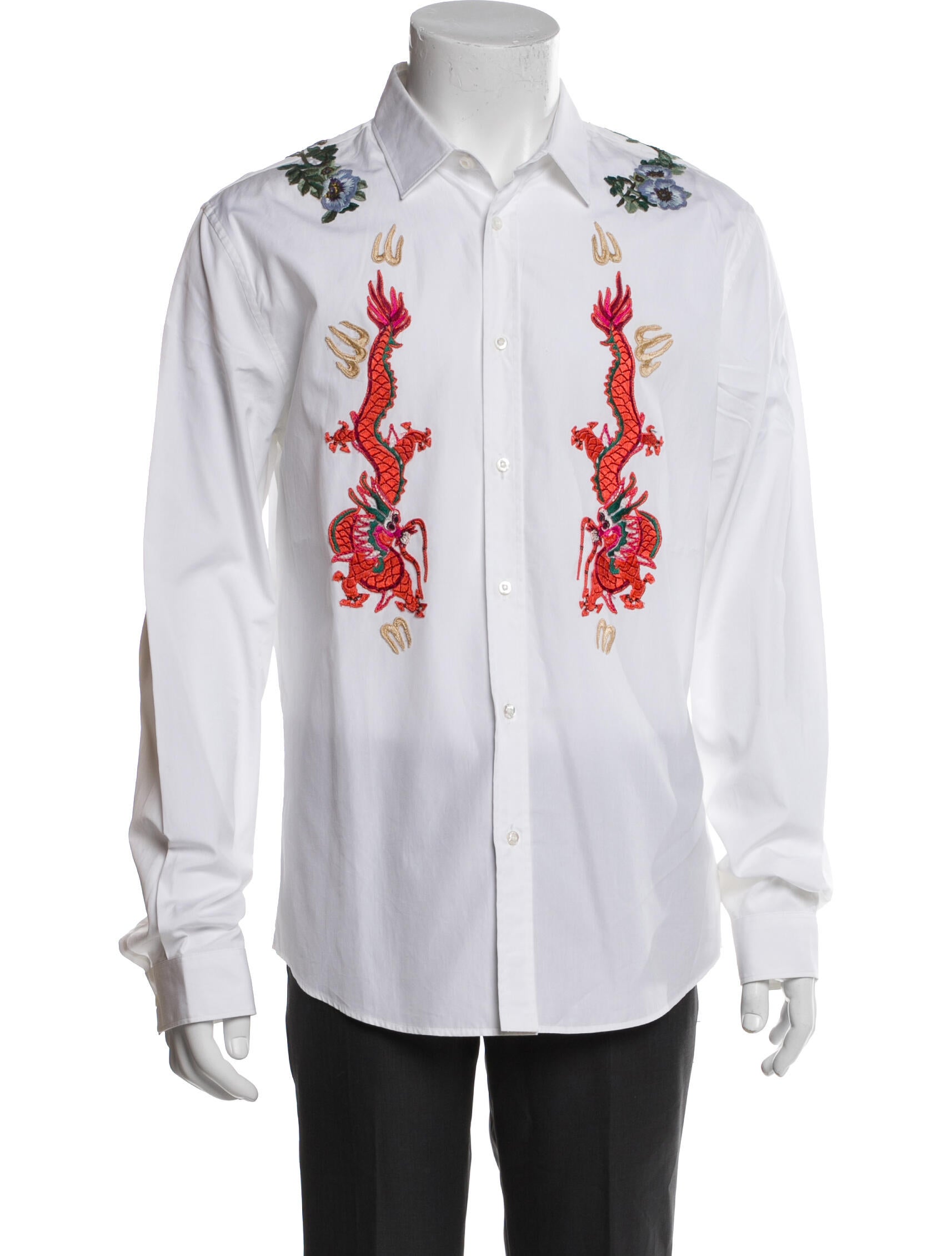 Gucci 2016 Graphic Print Dress Shirt