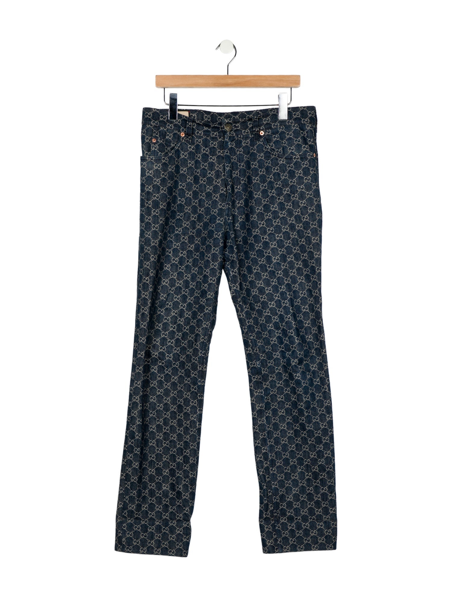 Gucci GG Denim Straight-Leg Jeans