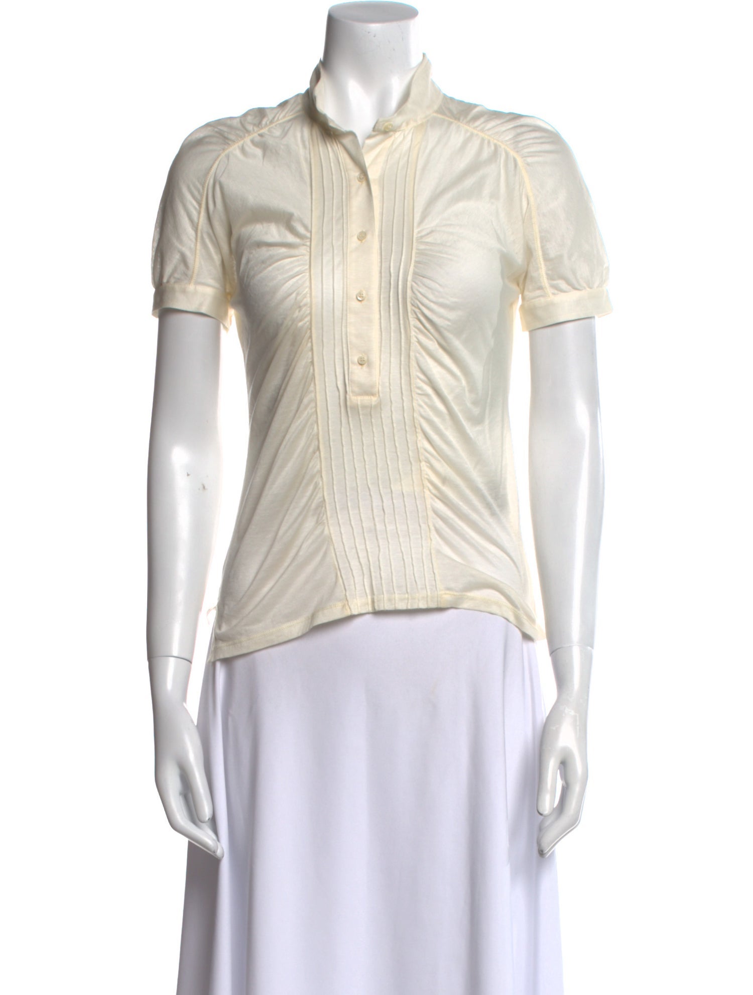 Gucci Vintage Short Sleeve Button-Up Top