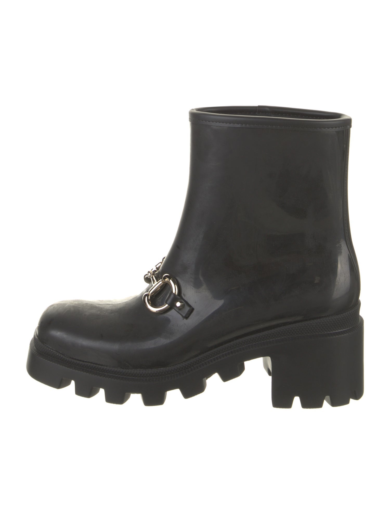 Gucci Horsebit Accent Rubber Rain Boots