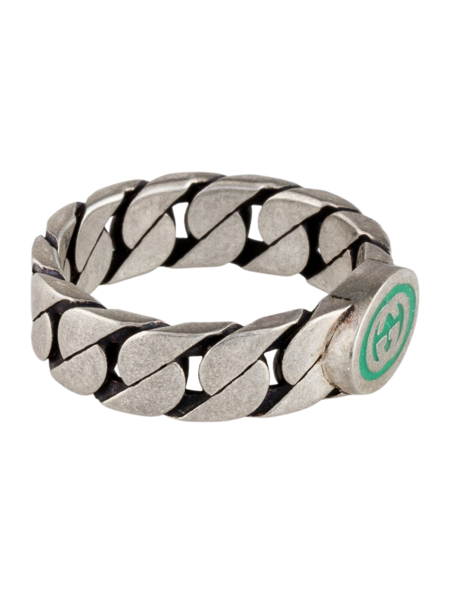 Gucci Enamel Interlocking G Cocktail Ring