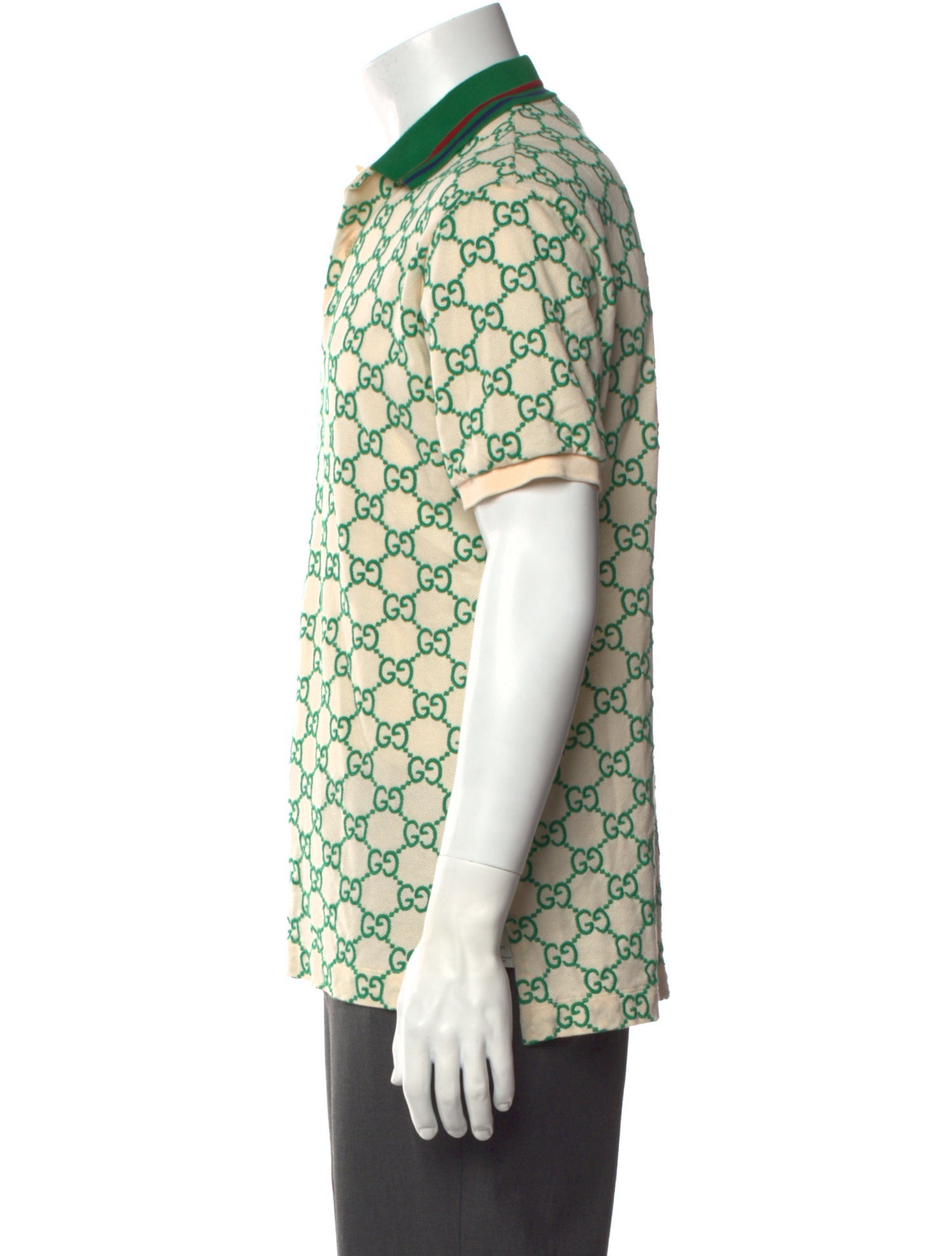 Gucci GG Logo Crew Neck Polo Shirt