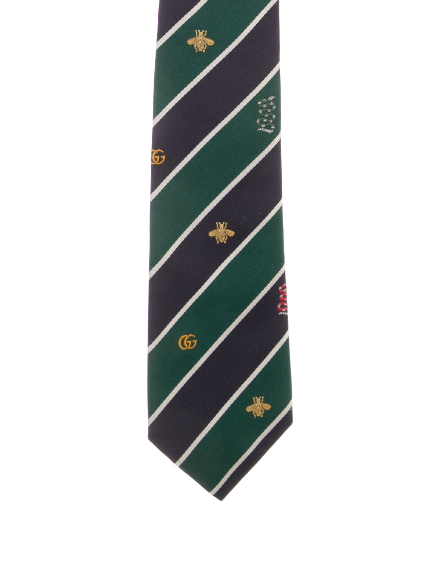 Gucci Pattern Print Silk Tie