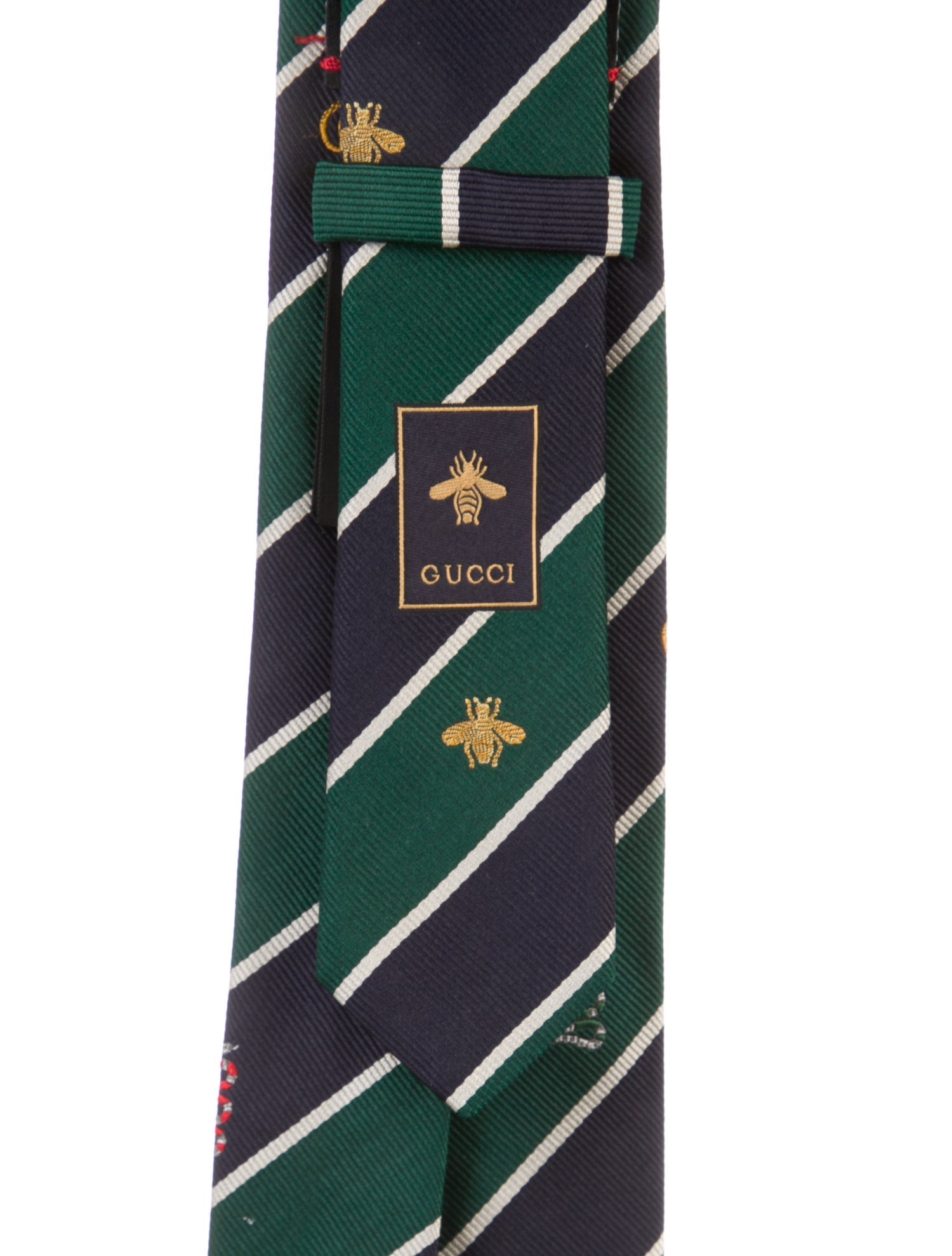Gucci Pattern Print Silk Tie