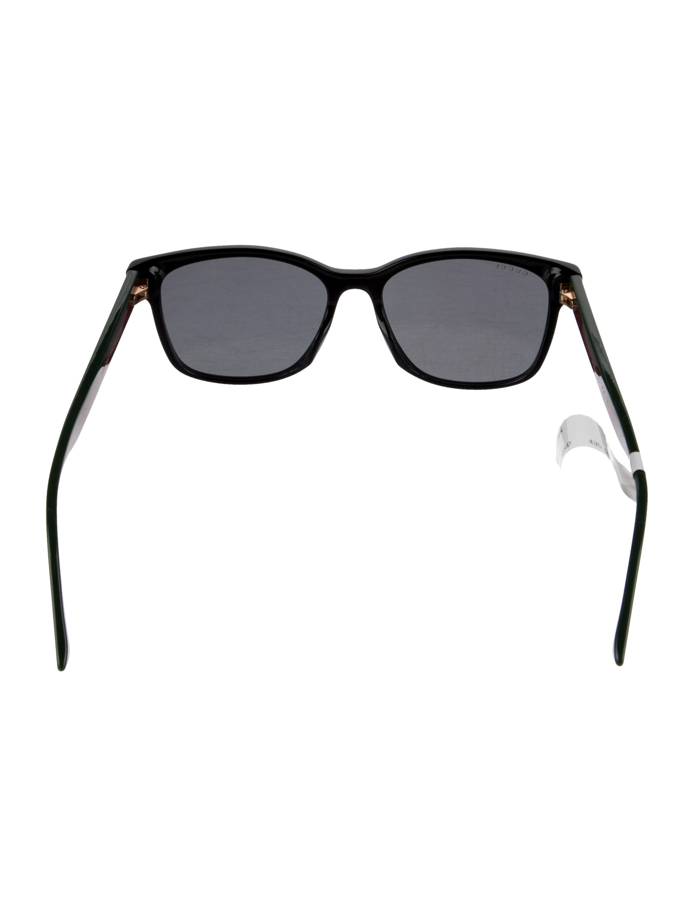 Gucci Web Accent Wayfarer Sunglasses