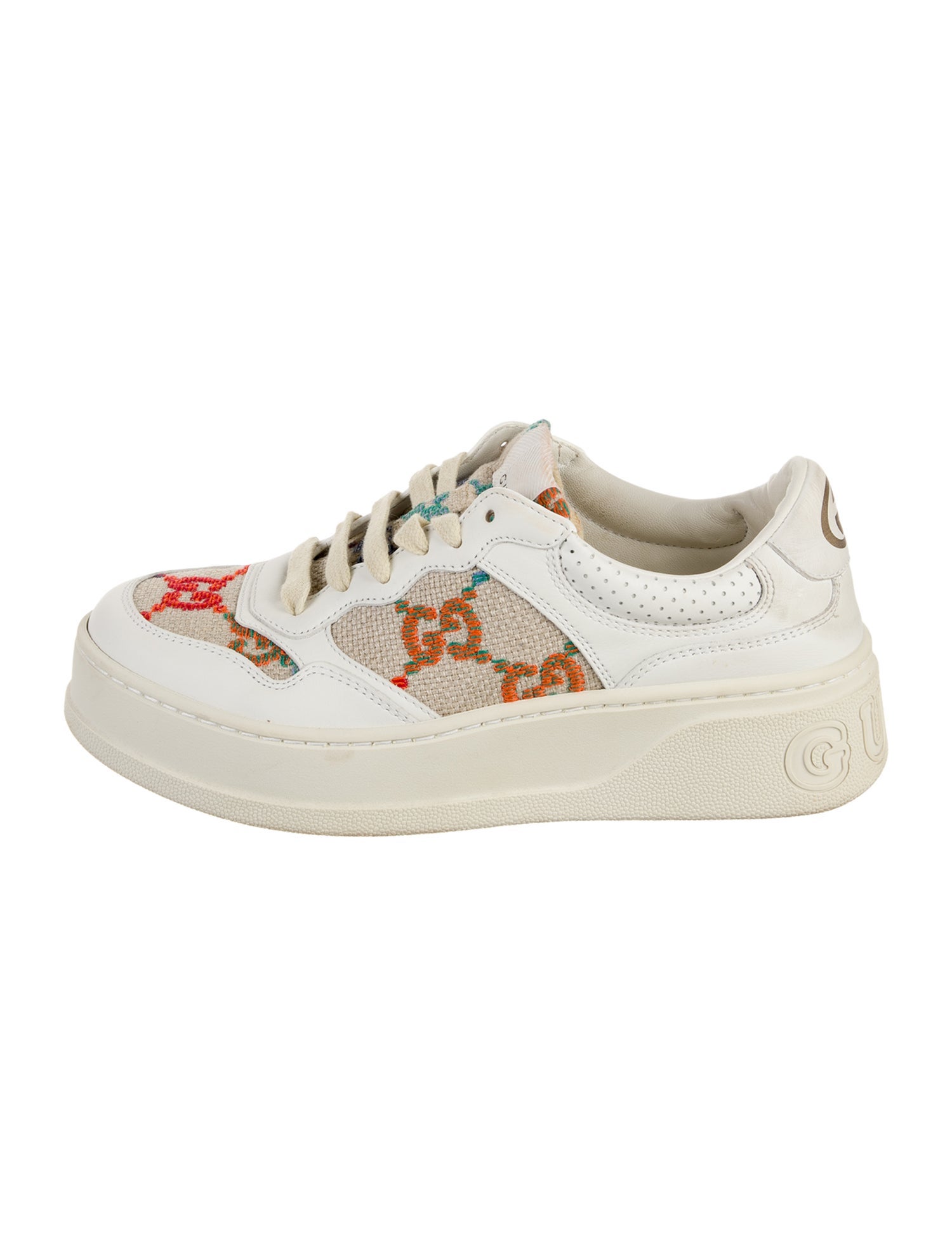 Gucci Interlocking G Logo Leather Sneakers
