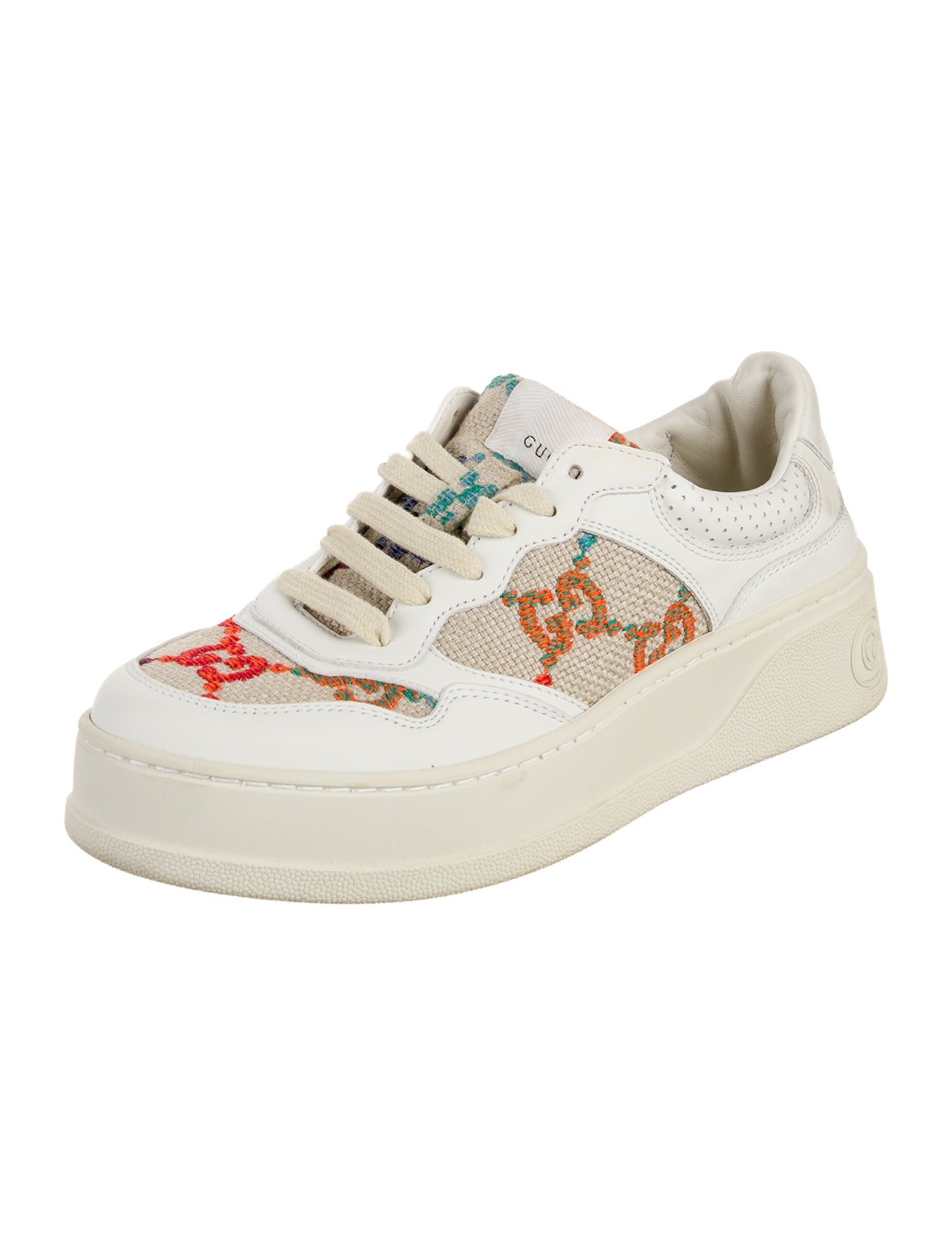 Gucci Interlocking G Logo Leather Sneakers