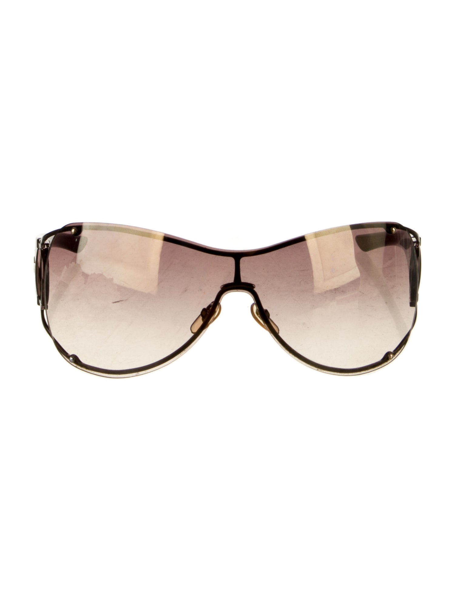 Gucci Hasler Horsebit Accent Shield Sunglasses