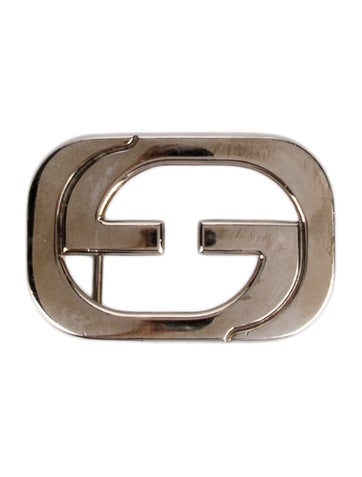 Gucci Buckles men's silver belt buckle