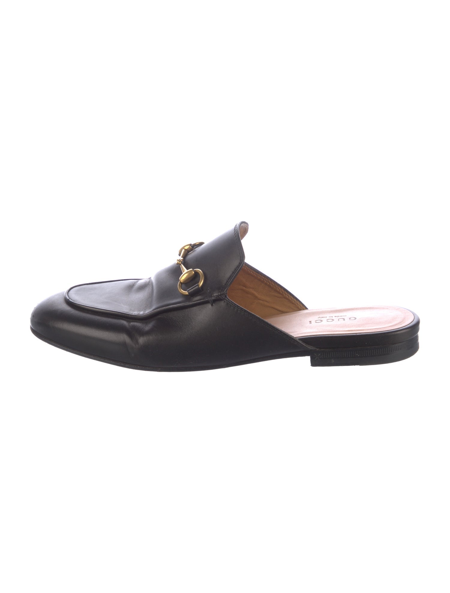 Gucci Horsebit Accent Leather Mules