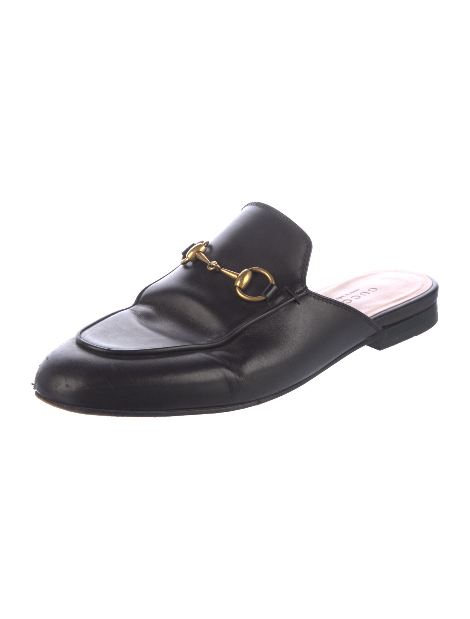 Gucci Horsebit Accent Leather Mules