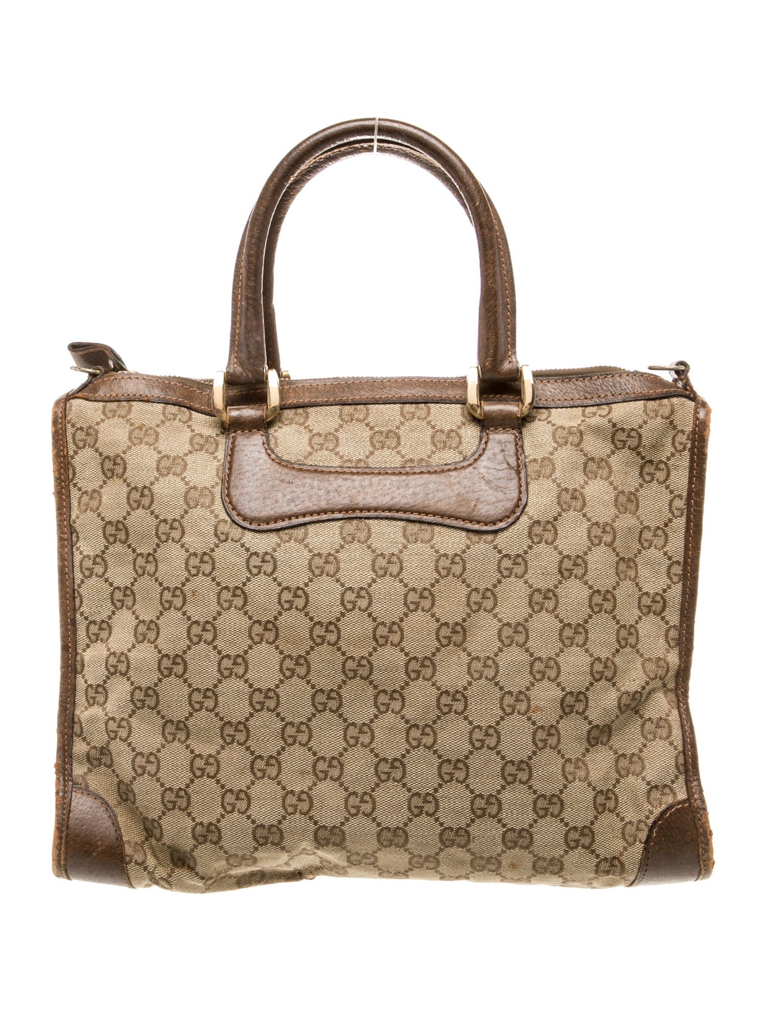 Gucci GG Canvas Top Handle Bag Vintage