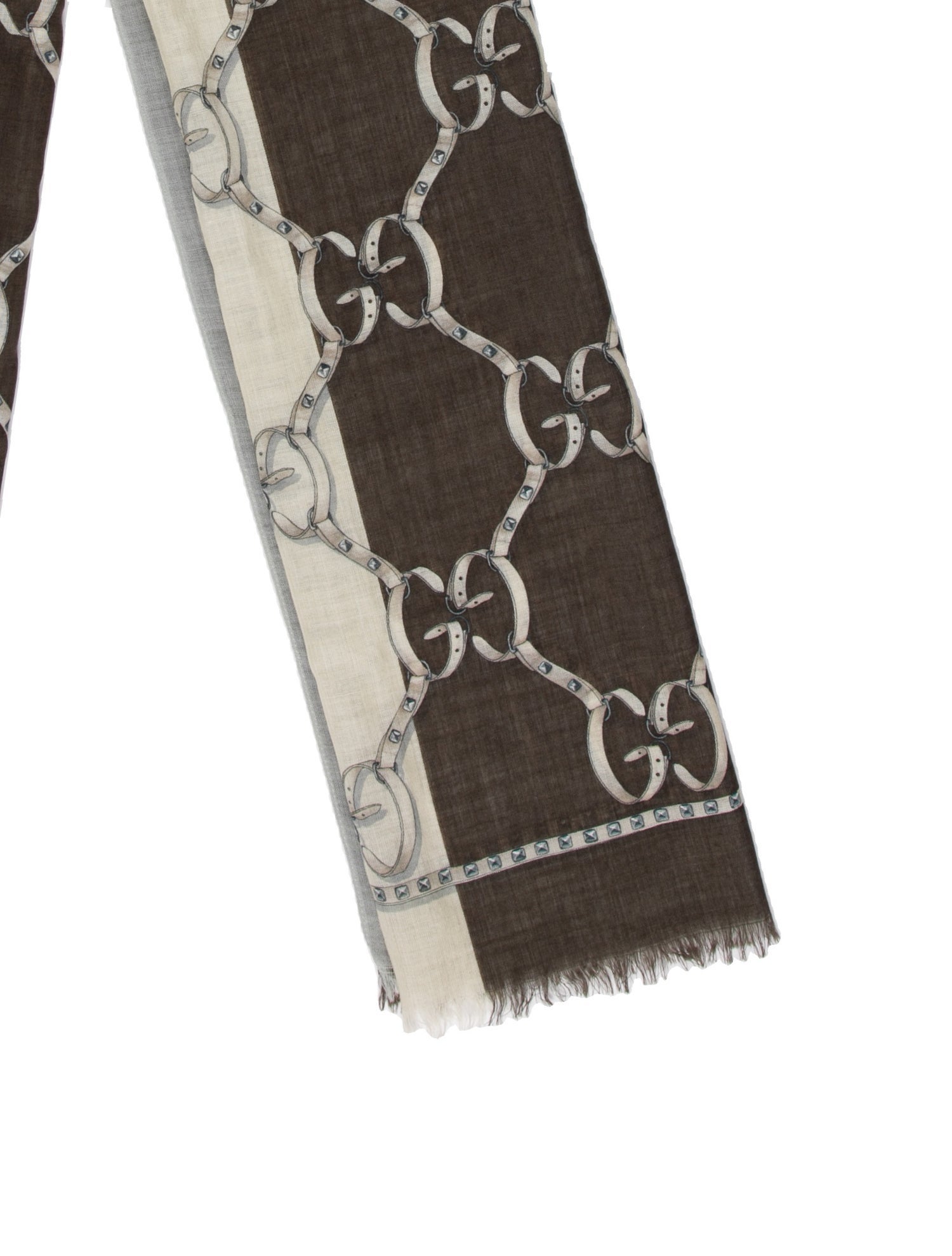 Gucci Wool Printed Scarf