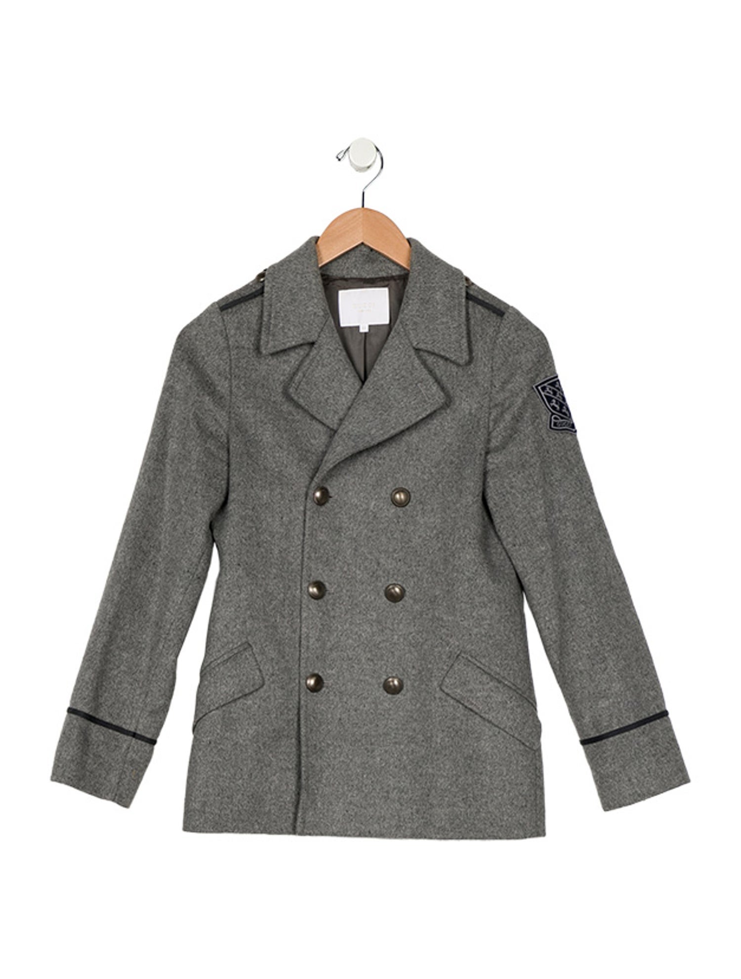 Gucci Girls' Wool-Cashmere Blend Coat