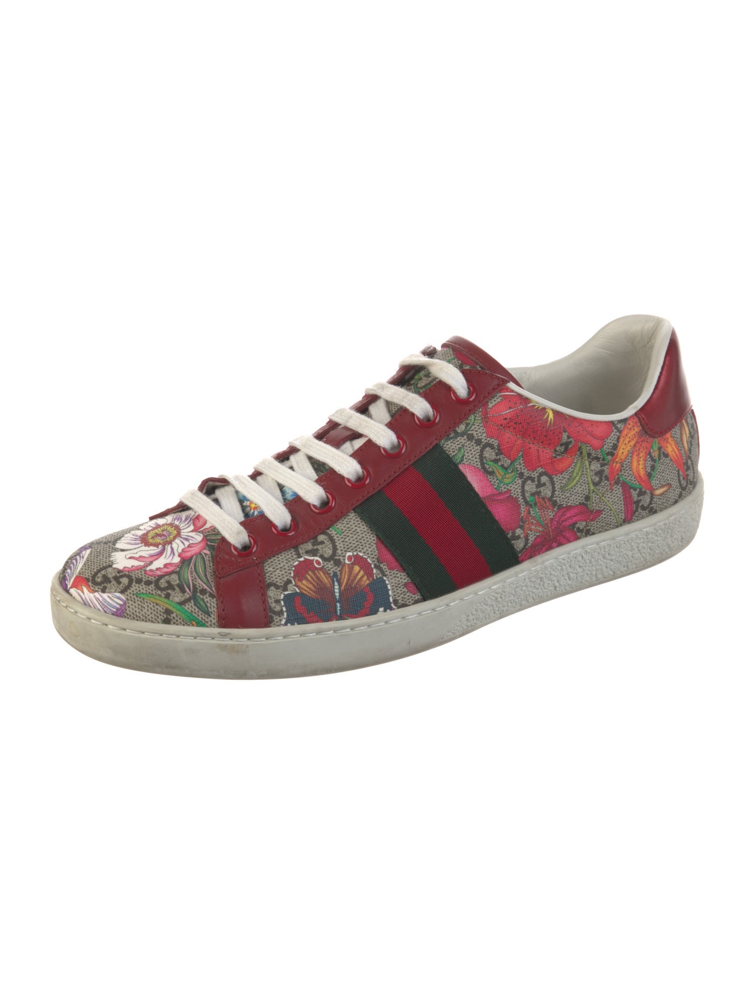 Gucci Web Accent Printed Sneakers