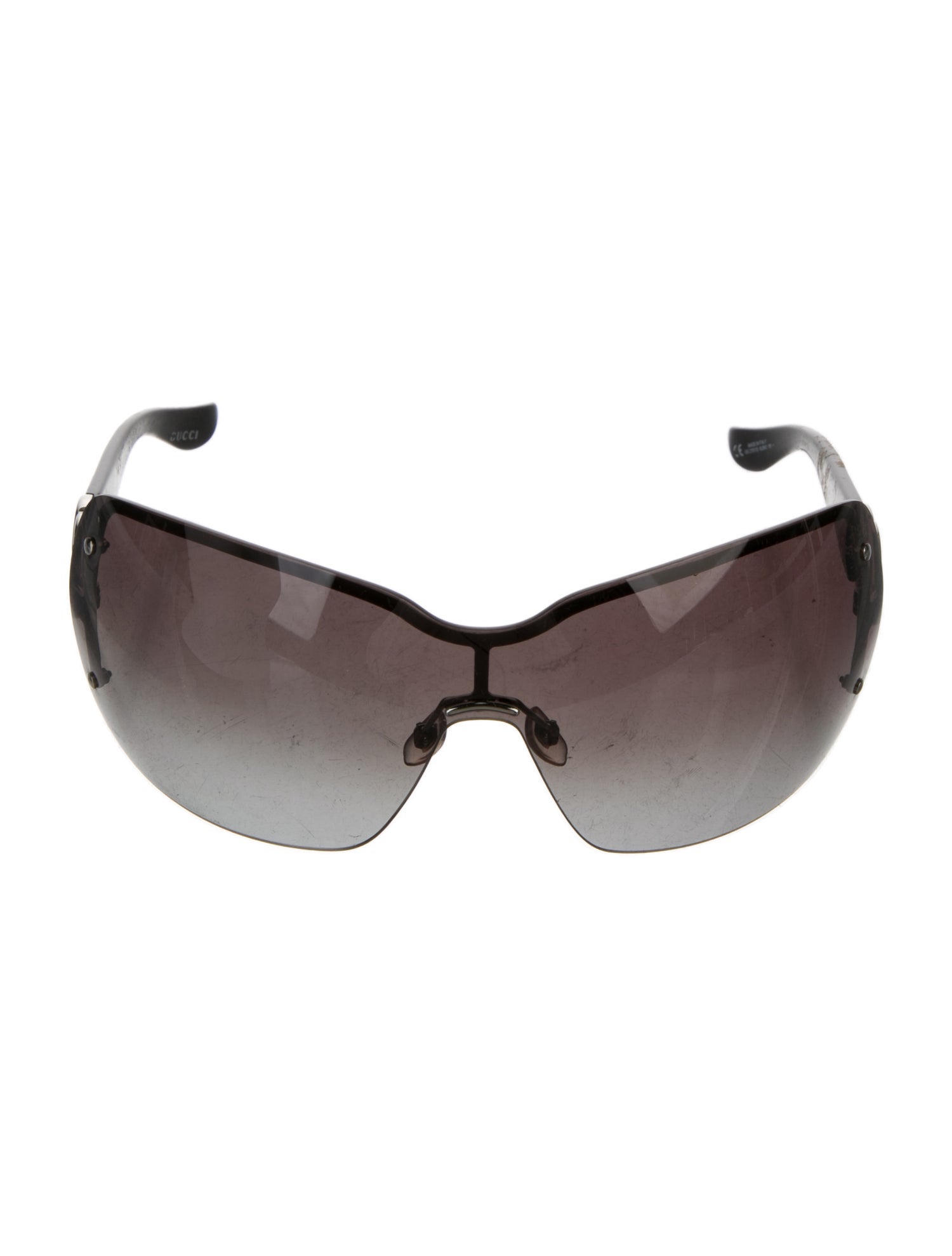 Gucci Interlocking G Logo Shield Sunglasses