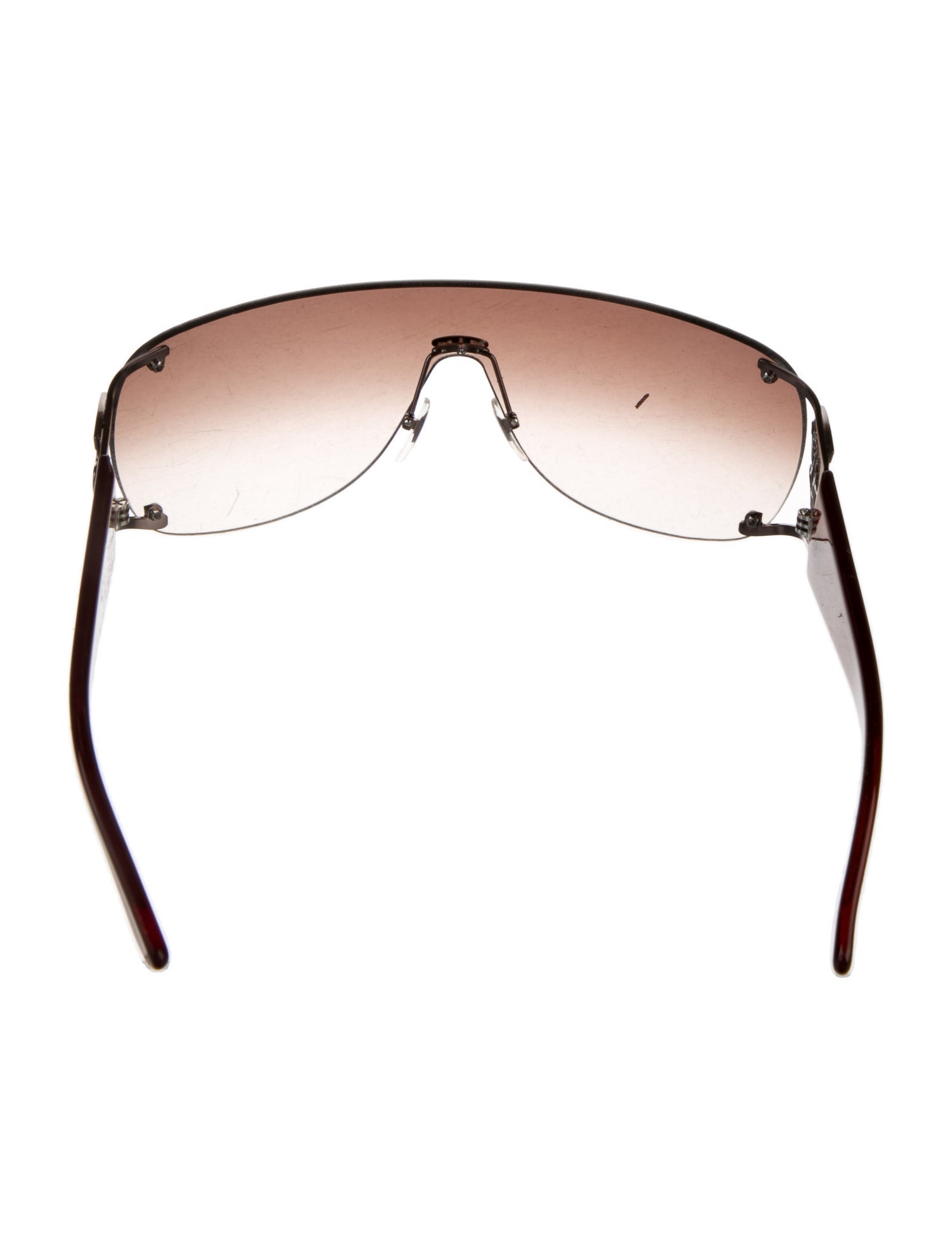 Gucci Interlocking G Logo Shield Sunglasses