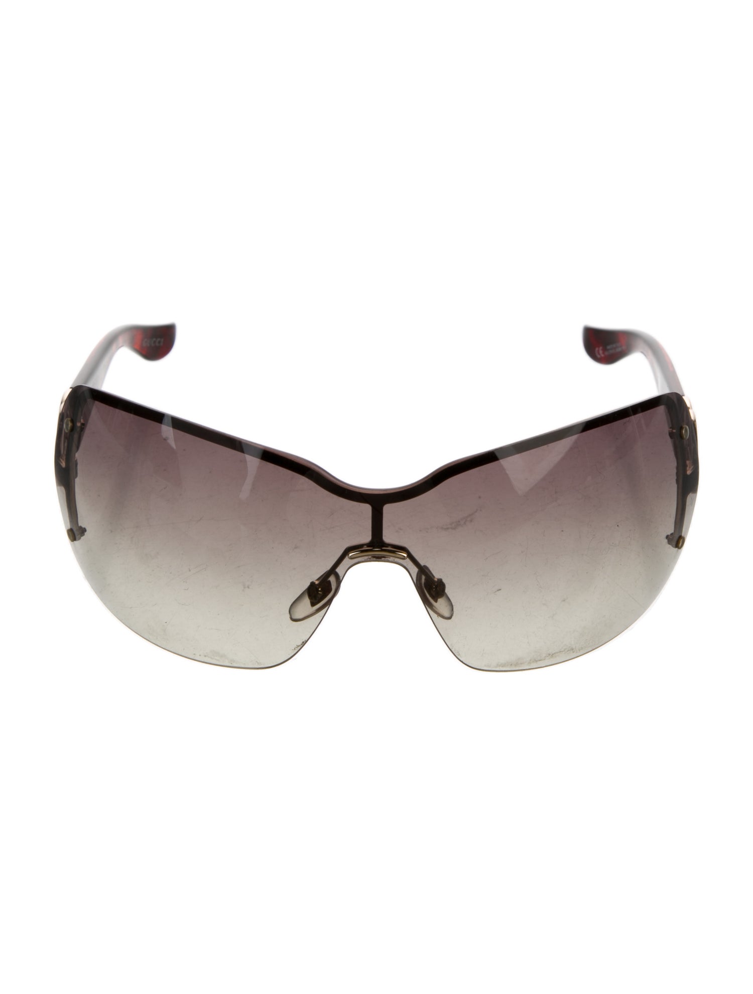 Gucci Interlocking G Logo Shield Sunglasses