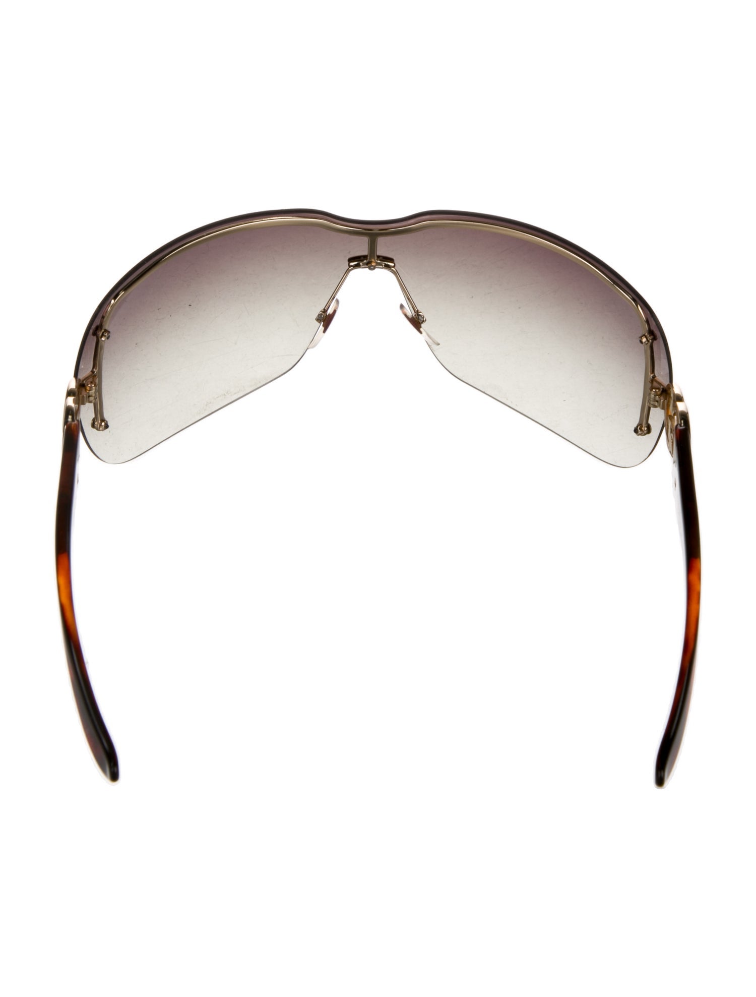 Gucci Interlocking G Logo Shield Sunglasses