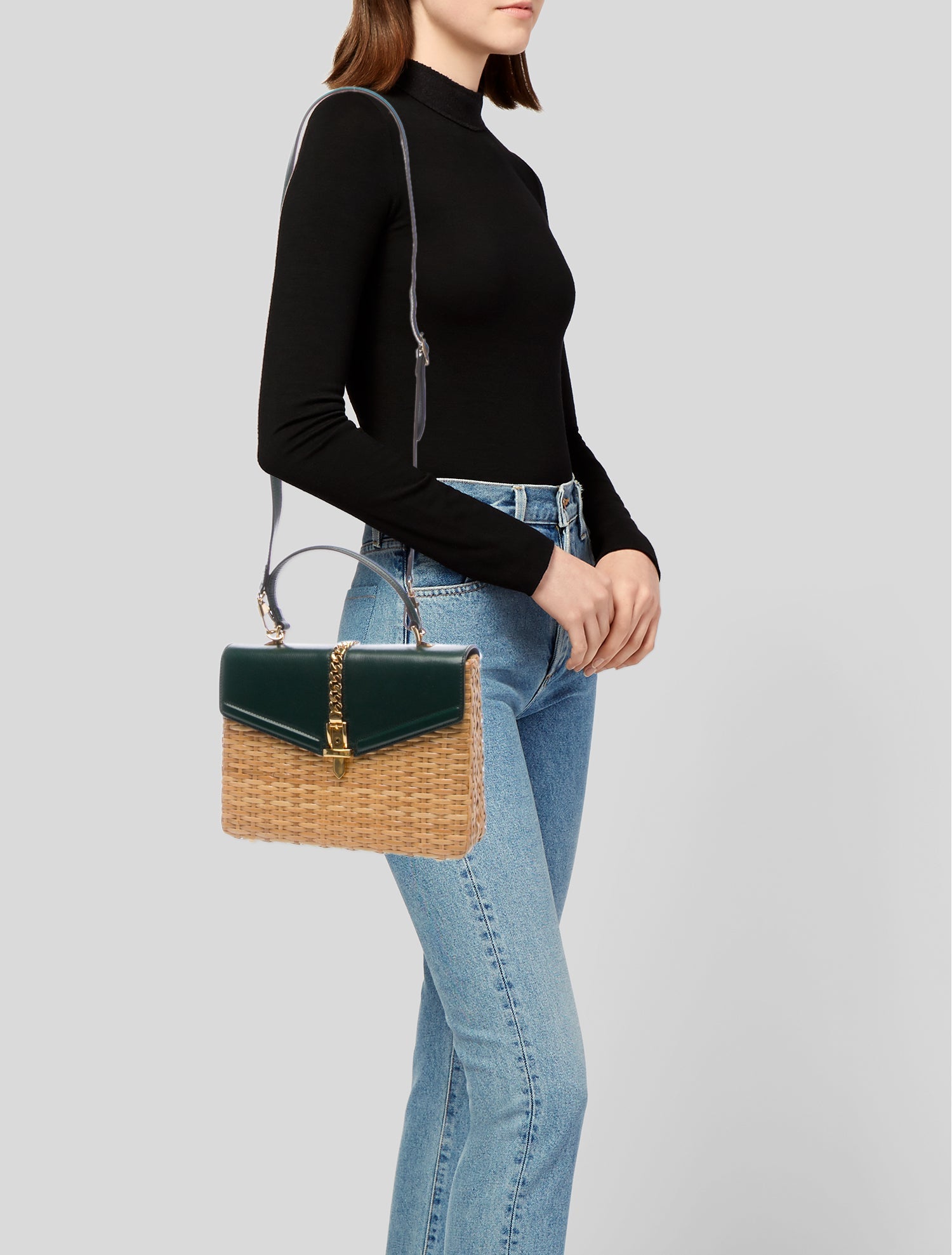 Gucci Wicker Sylvie 1969 Small