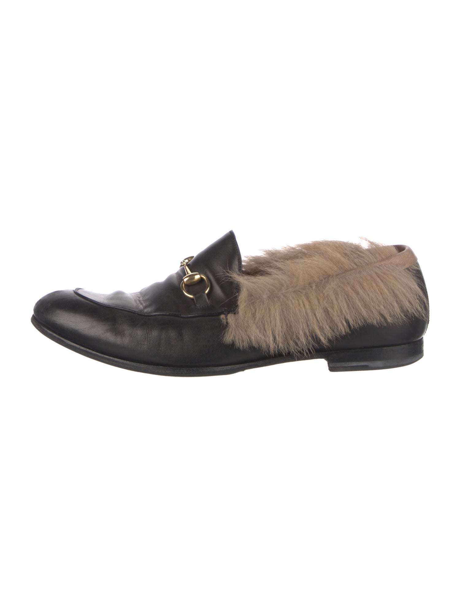 Gucci Horsebit Accent Leather Dress Loafers