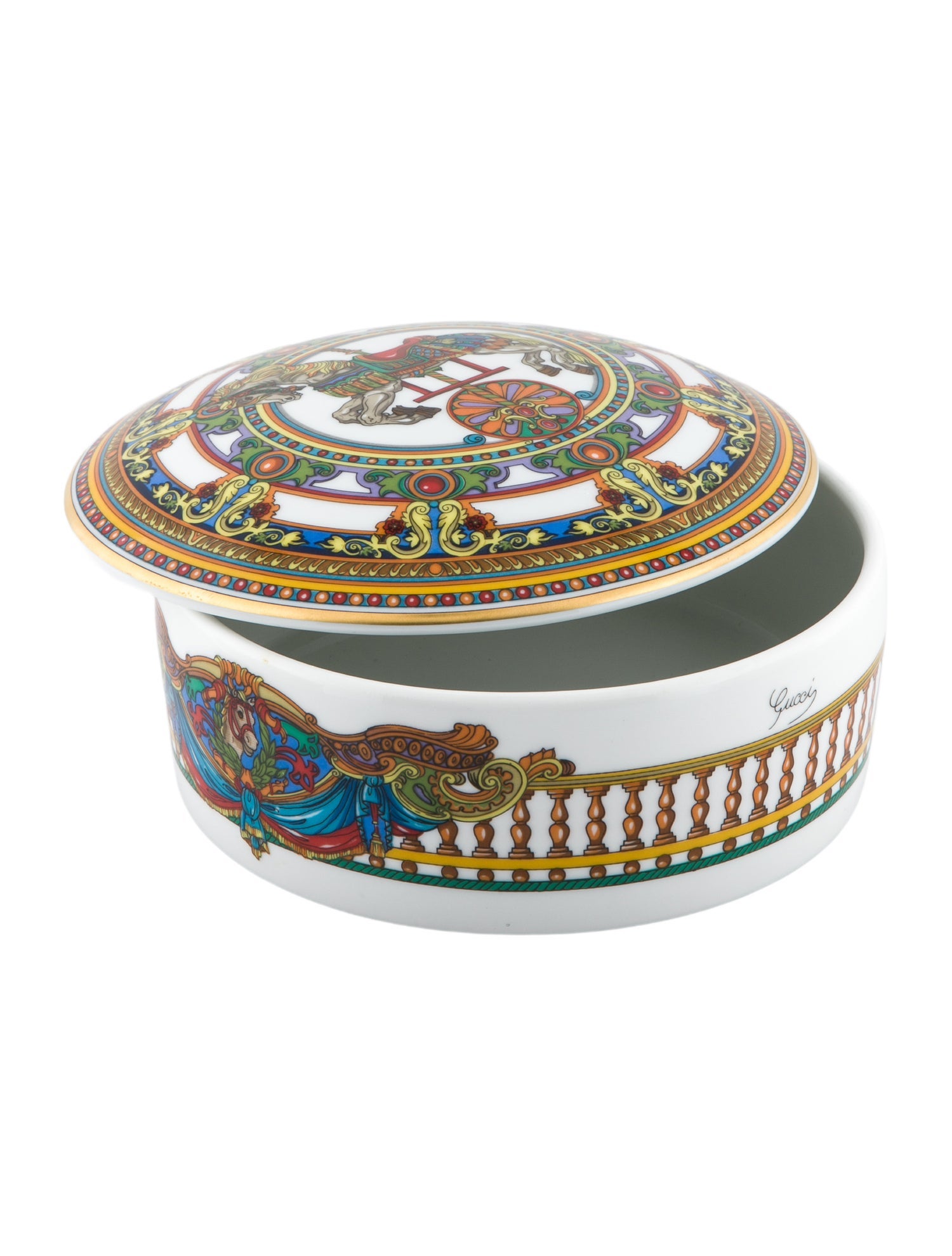Gucci Carousel Round Trinket Box