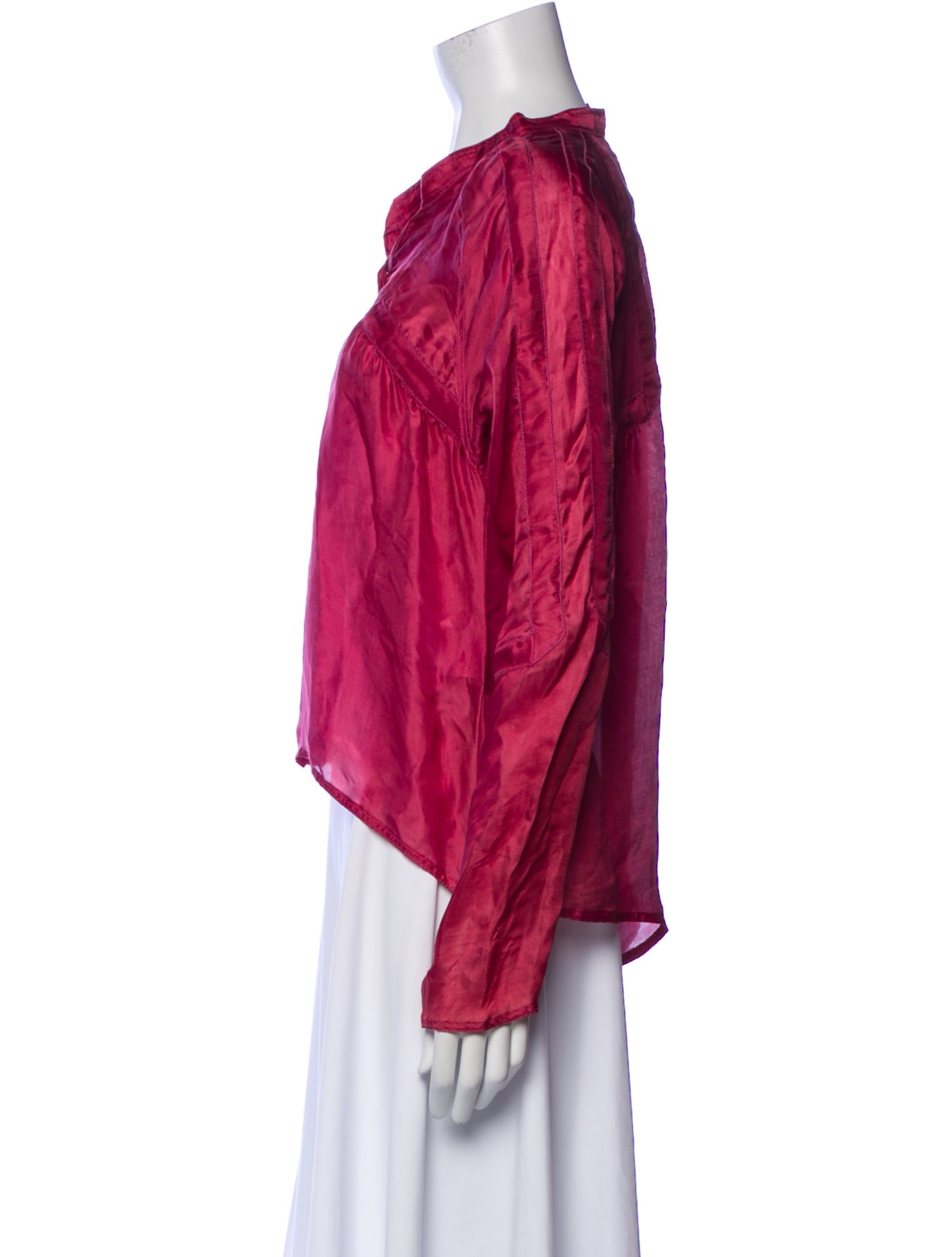 Gucci Silk V-Neck Blouse