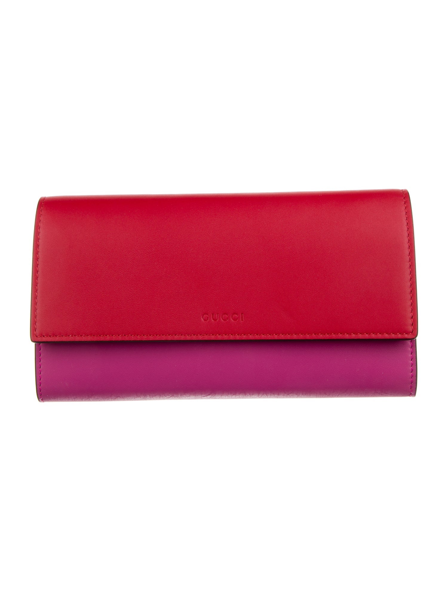 Gucci Leather Colorblock Pattern Continental Wallet w/ Tags