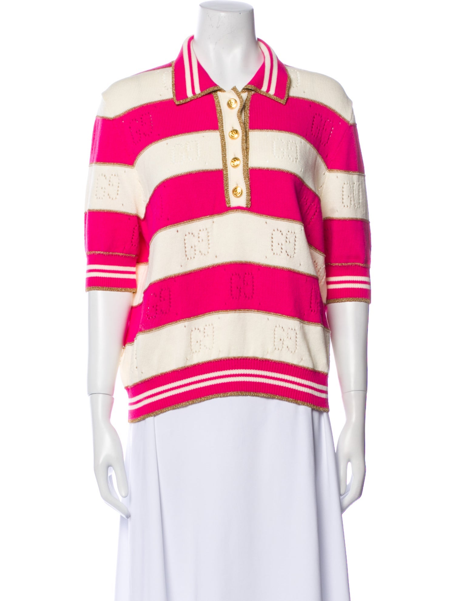 Gucci Striped Crew Neck Sweater