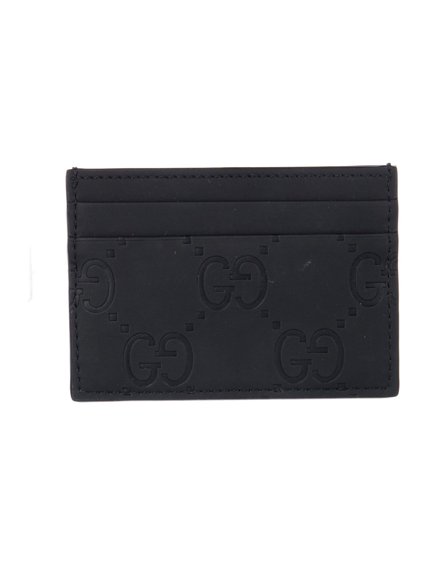 Gucci Rubber-Effect GG Signature Card Holder