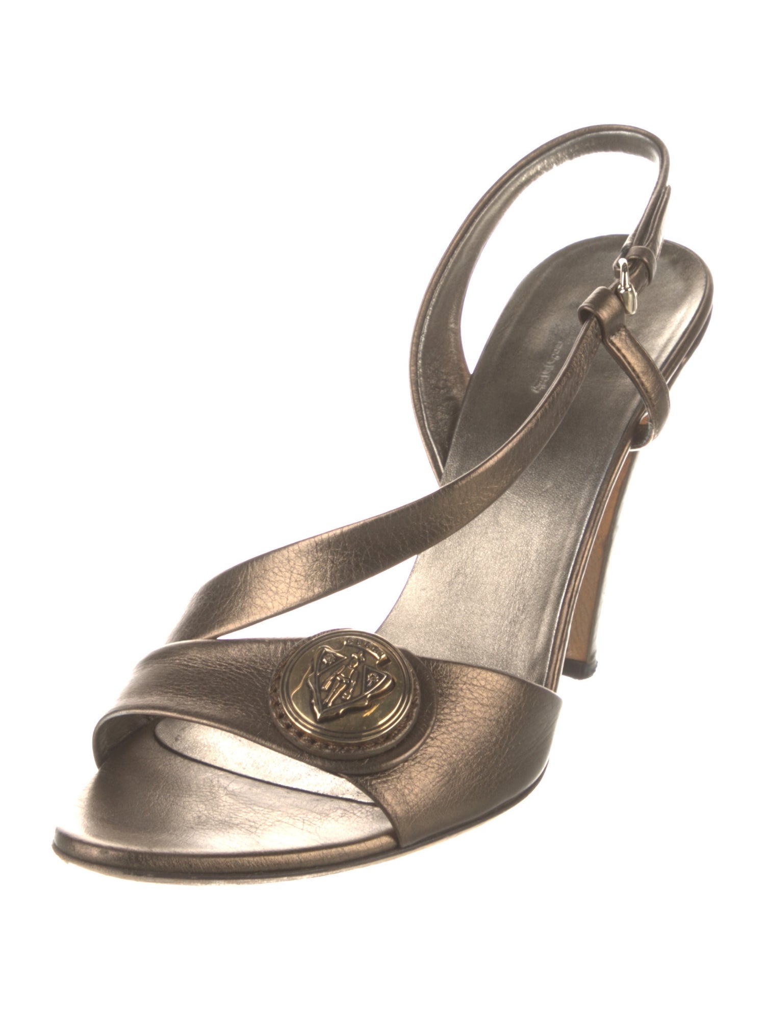 Gucci Leather Slingback Sandals