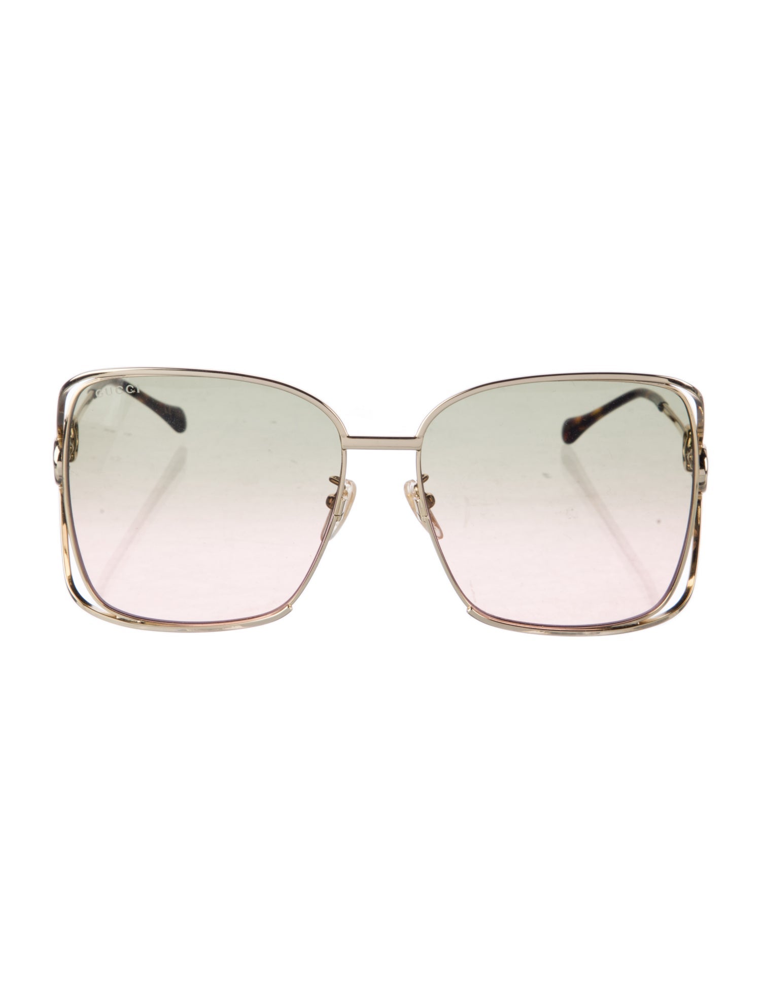 Gucci Hasler Horsebit Accent Oversize Sunglasses