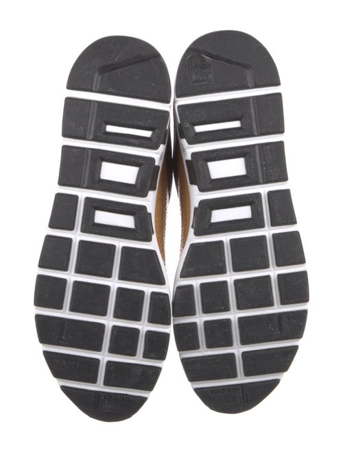 Gucci Raffia Patterned Sneakers